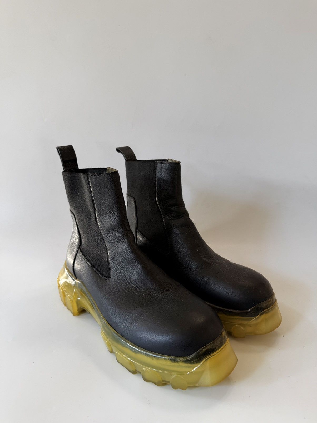 Rick Owens Rick Owens Beatle Bozo Tractor Boots Polished Black