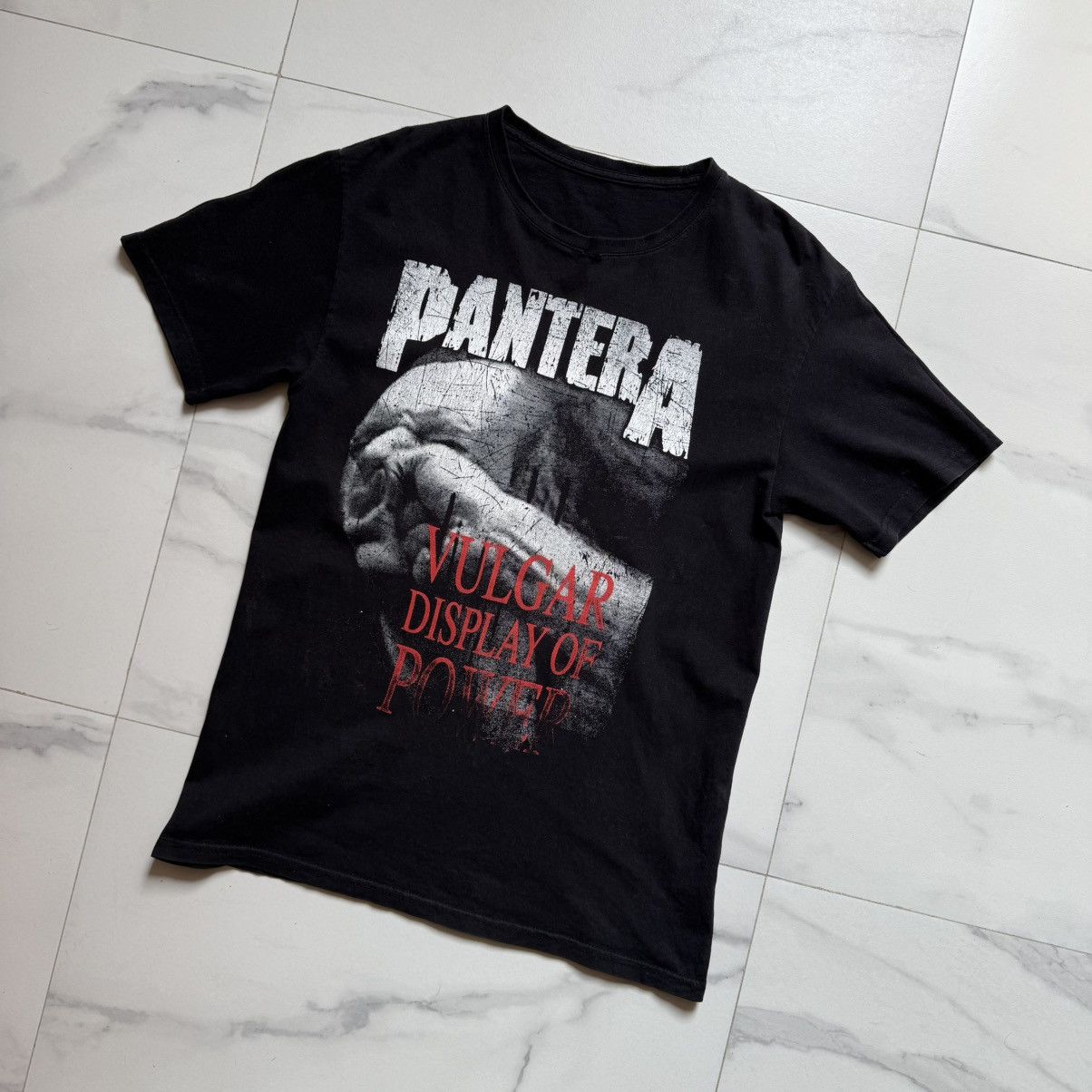 Band Tees × Rare Panther × Vintage Vintage Pantera Vulgar Display Of Power Tee Size US M / EU 48-50 / 2 - 4 Thumbnail