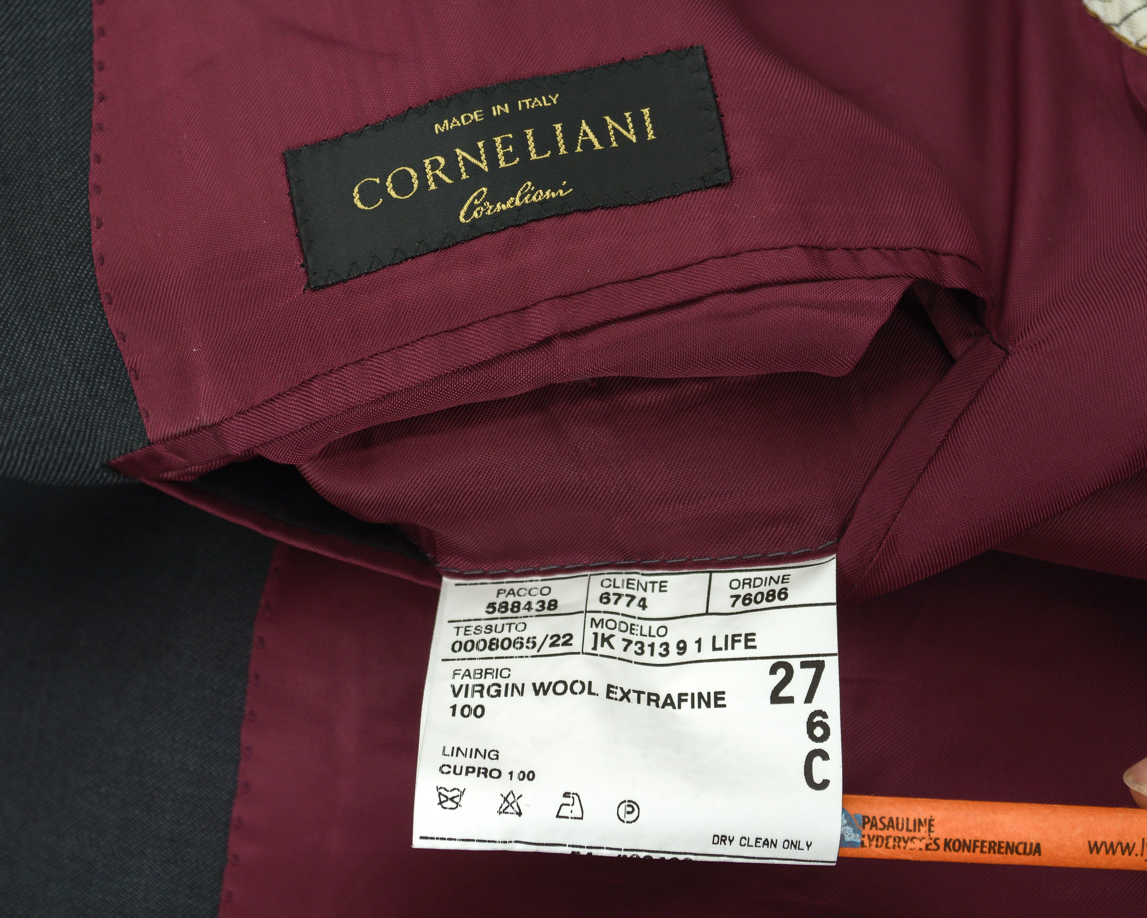 Corneliani Blazer US 44S UK Extrafine WOOL Jacket Sport Coat Suit xl Size 44S - 8 Thumbnail