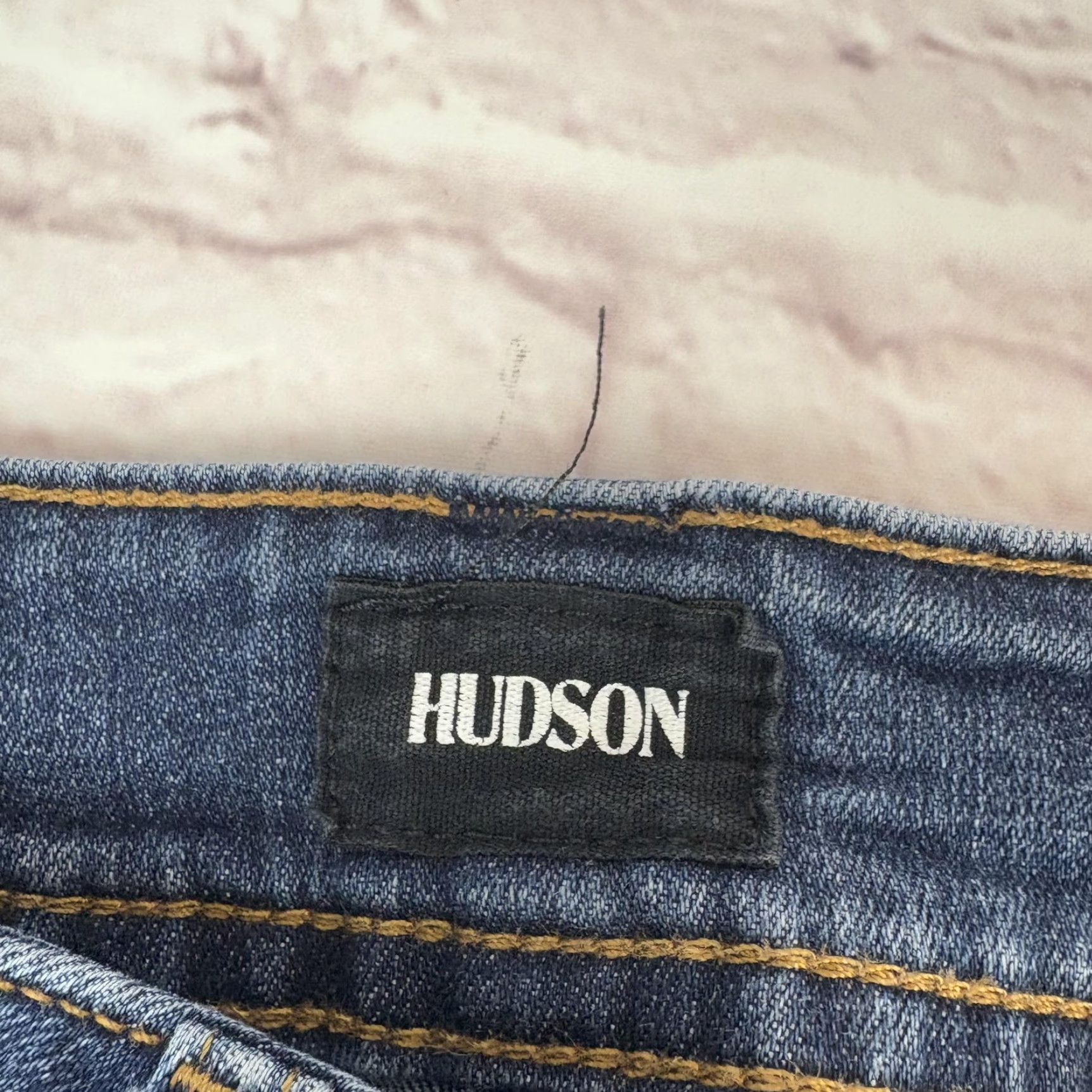 Hudson Hudson Jeans Womens Bootcut Jeans 28 Blue Low Rise Stretch Distressed 28x30 Womens Jeans Size 28" / US 6 / IT 42 - 2 Thumbnail