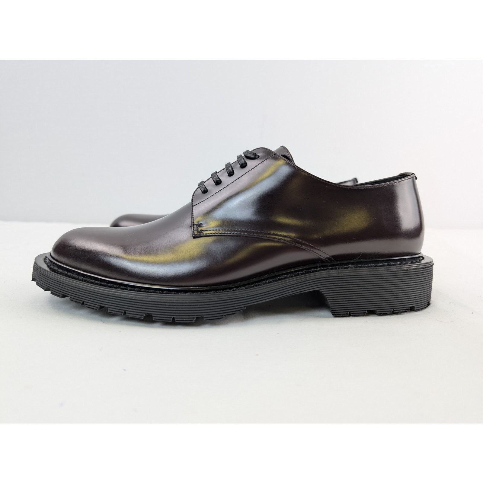 Saint Laurent Paris o1rshd1 Army 20 Derby Boots in Dark Wine (Burgundy) Size US 12 / EU 45 - 9 Thumbnail