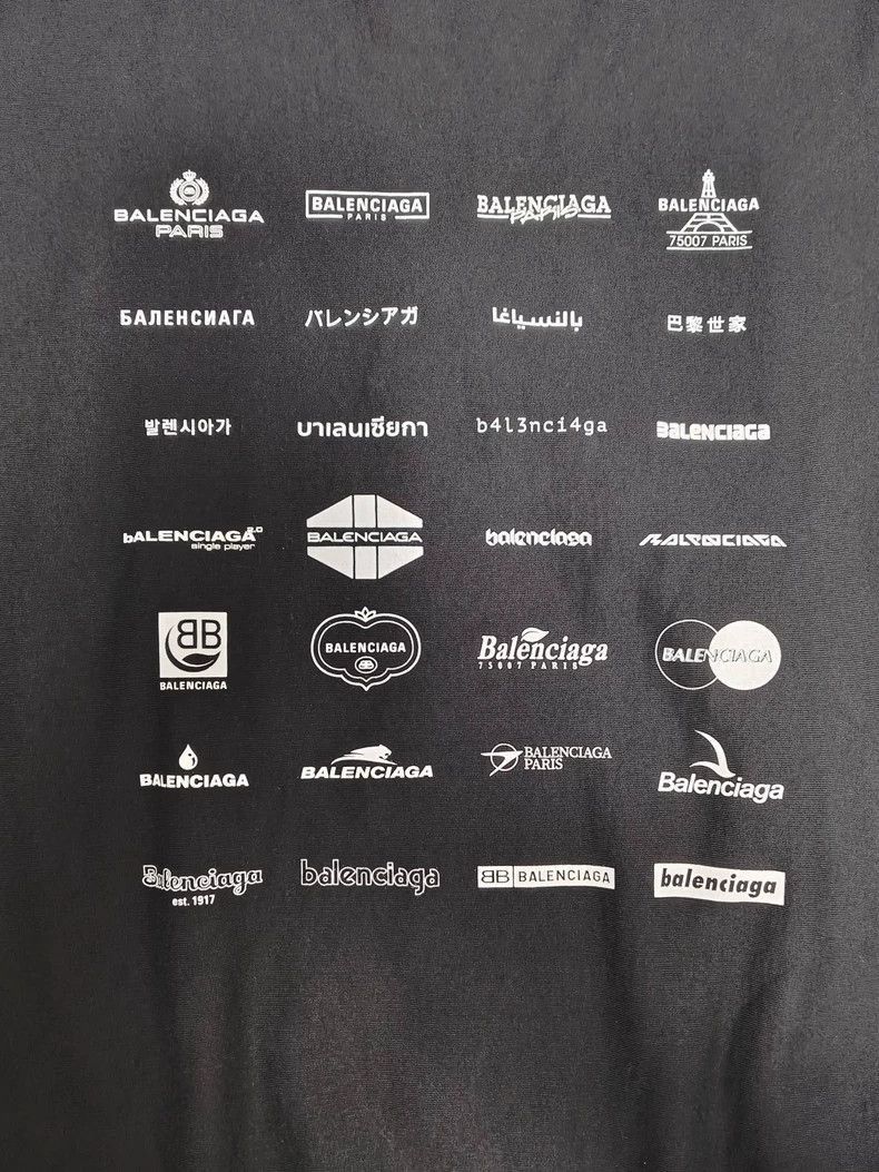 Balenciaga Balenciaga Balenciaga Logo Print Round Neck Sweatshirt-250 Size US M / EU 48-50 / 2 - 4 Thumbnail