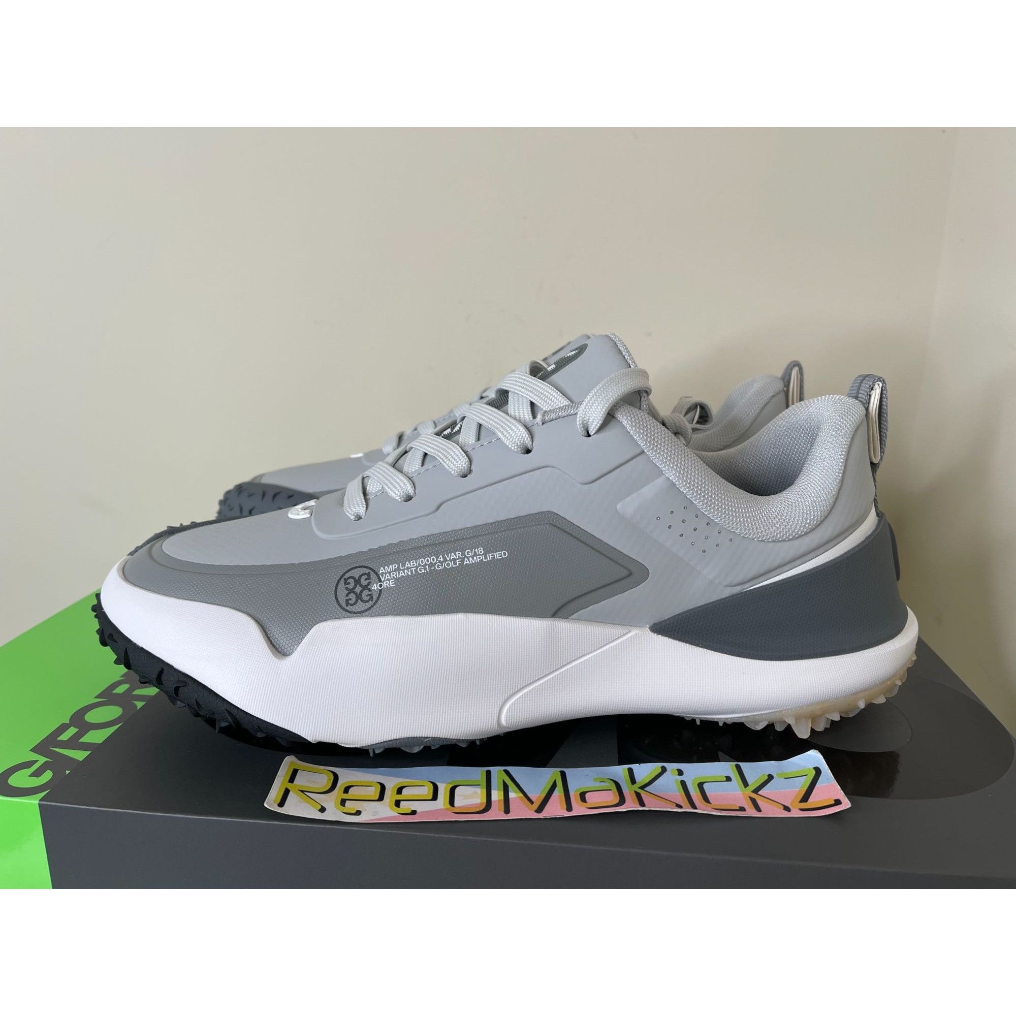 G/FORE G/18 CHARCOAL GREY GOLF SHOES MENS 12US