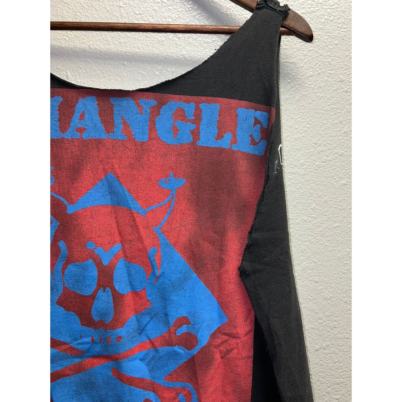 Vintage Vintage Triangle Band Shirt Raw Feed 1995 Tour Tee Tank XL Size US XL / EU 56 / 4 - 3 Thumbnail