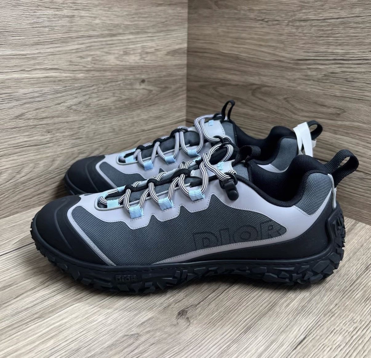 Dior Dior Izon Gray-Blue Low-Top Hiking Sneakers J41 Size US 8.5 / EU 41-42 - 1 Thumbnail