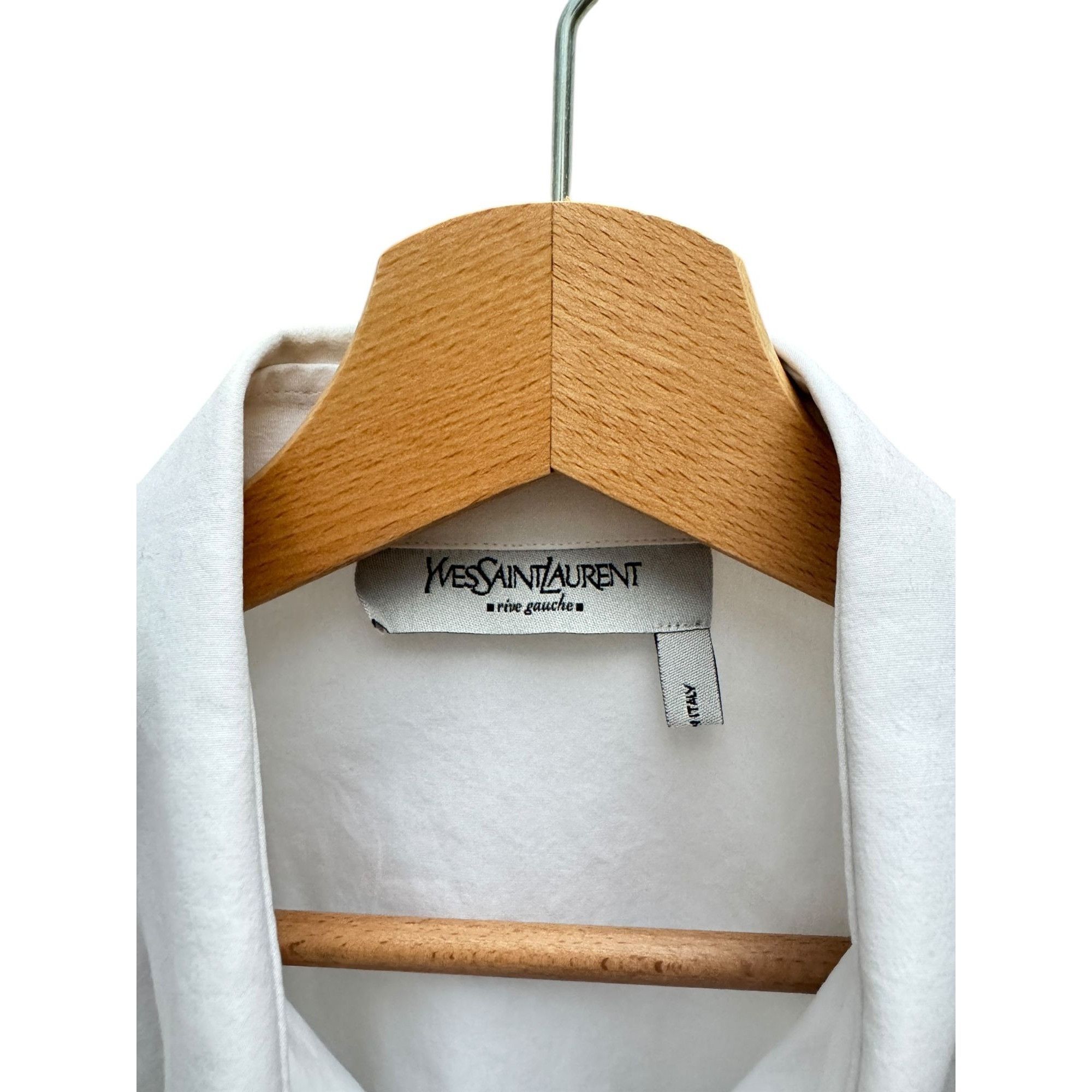 Yves Saint Laurent Classic White Button-Down Shirt Size US M / EU 48-50 / 2 - 4 Thumbnail