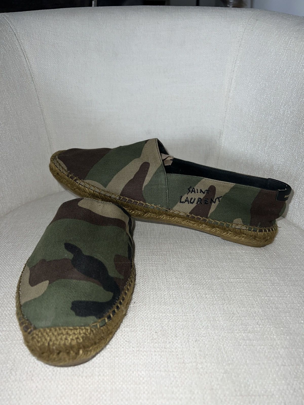 Saint Laurent Paris Saint Laurent Camouflage Espadrilles Size US 9 / EU 42 - 2 Thumbnail