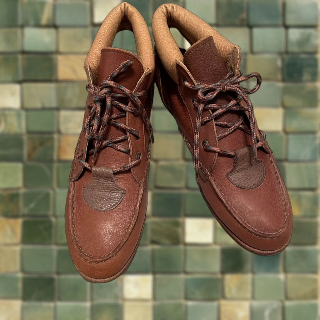 Vintage VINTAGE Amazonas Connie Leather Green Chukka Ankle Boots 8.5B Women Moccasin Brown US 8.5 Size US 9 / IT 39 - 1 Thumbnail