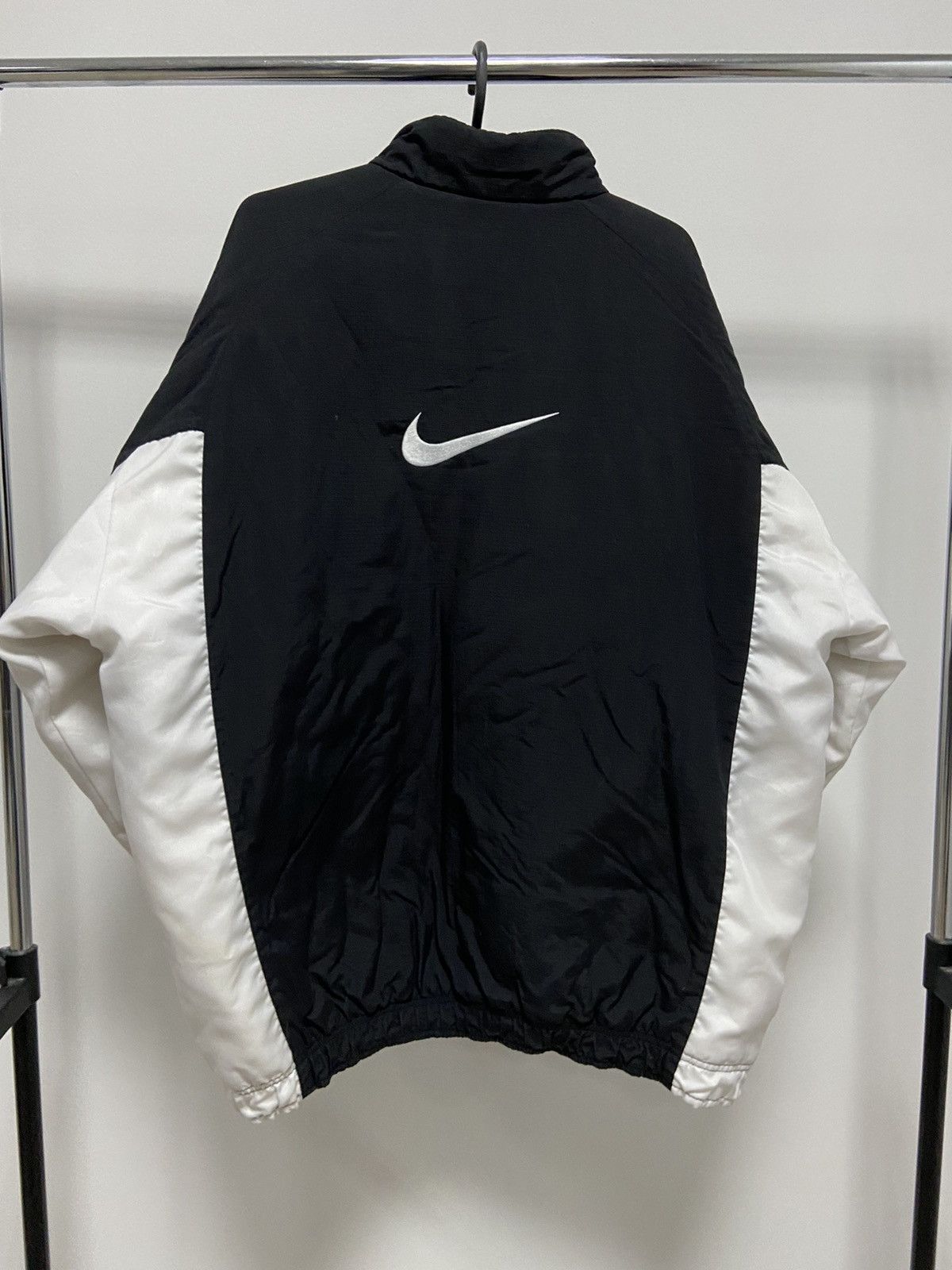 Nike × Vintage Nike Jacket Big Swoosh Logo Vintage Y2K Style Size US L / EU 52-54 / 3 - 1 Thumbnail