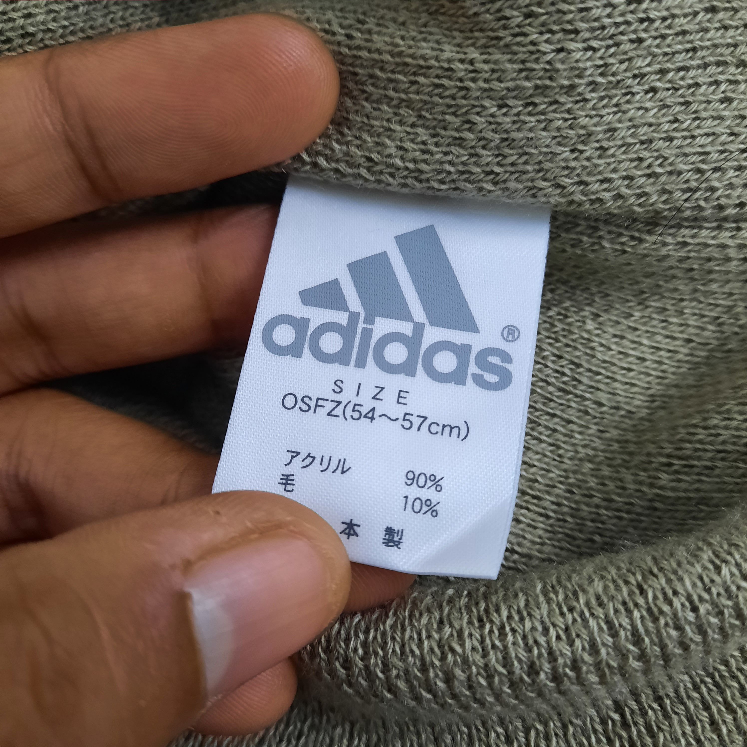 Adidas 🌟 Vintage adidas spellout 3 stripes beanie hat Size ONE SIZE - 4 Thumbnail