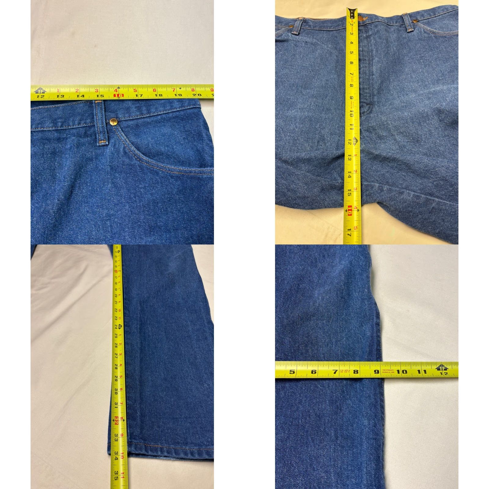 Wrangler VINTAGE Wrangler Jeans Mens Bootcut 42x34 Dark Wash USA Made Denim 5-Pocket 13MWZ Cowboy Cut Mens Jeans Shutdown? Size US 42 / EU 58 - 8 Thumbnail
