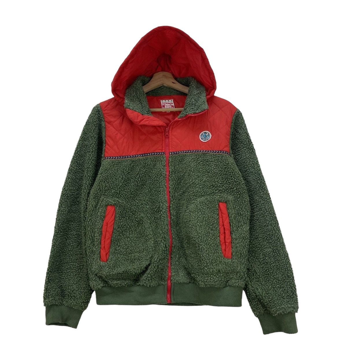 Vintage Nice Design Very Awesome Titicaca Deep Pile Hooded Two tone Size US M / EU 48-50 / 2 - 1 Thumbnail