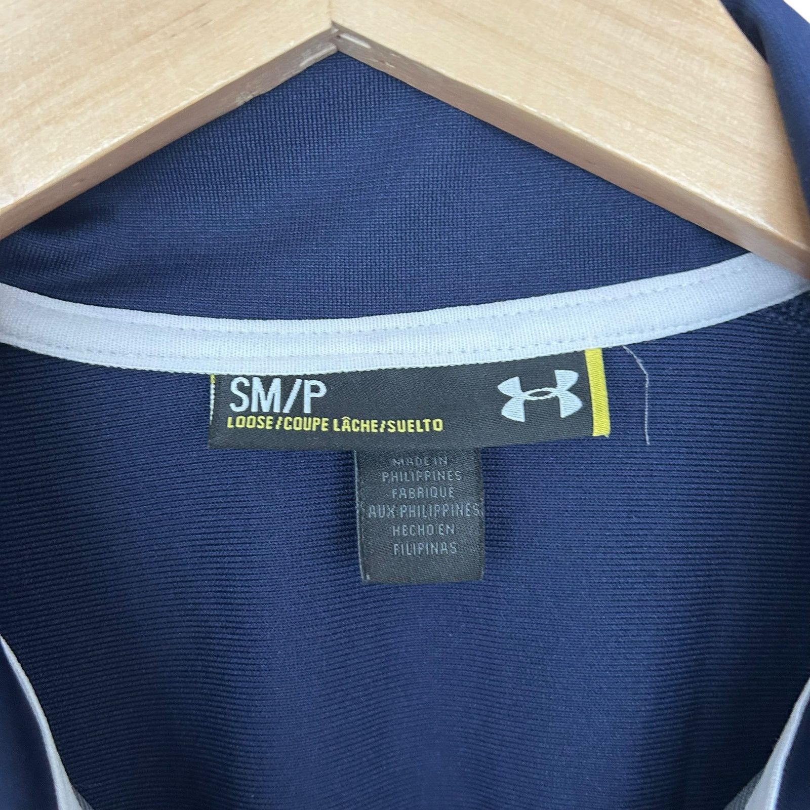 Under Armour Under Armour Navy Blue Gray Full Zip Sweatshirt Sz S Size US S / EU 44-46 / 1 - 3 Thumbnail