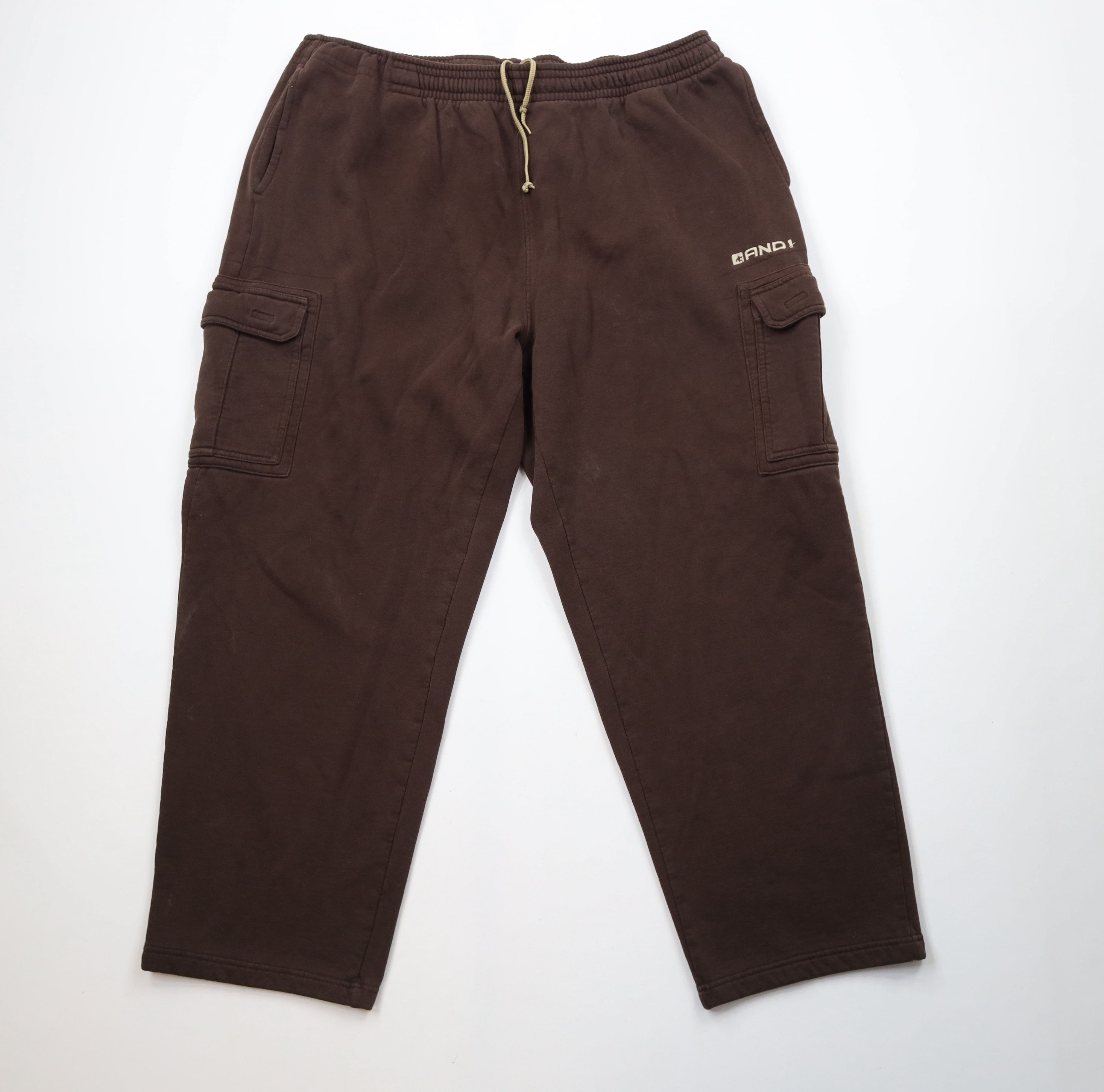 Vintage Vintage 90s Y2K And1 Basketball Wide Leg Cargo Sweatpants Size US 44 / EU 60 - 1 Thumbnail