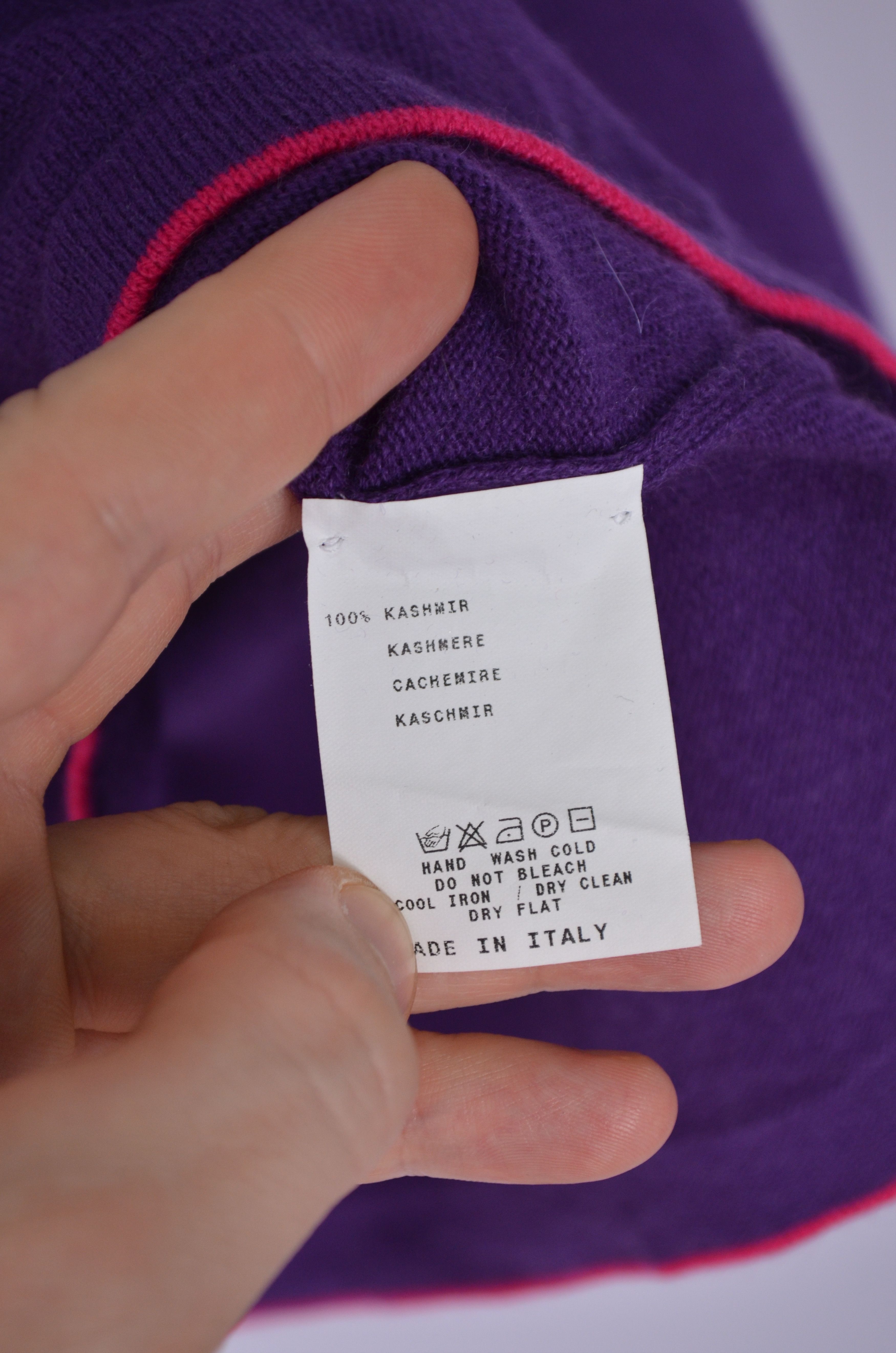 Designer × Etro ETRO 100% Cashmere V Neck Jumper Sweater Size XL Luxury Size US XL / EU 56 / 4 - 5 Thumbnail