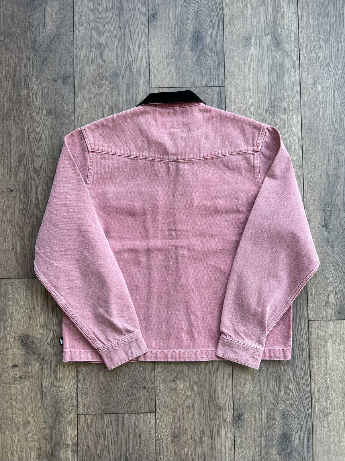 Stussy Stussy Pink Washed Canvas Work Shirt Small Size US S / EU 44-46 / 1 - 7 Thumbnail