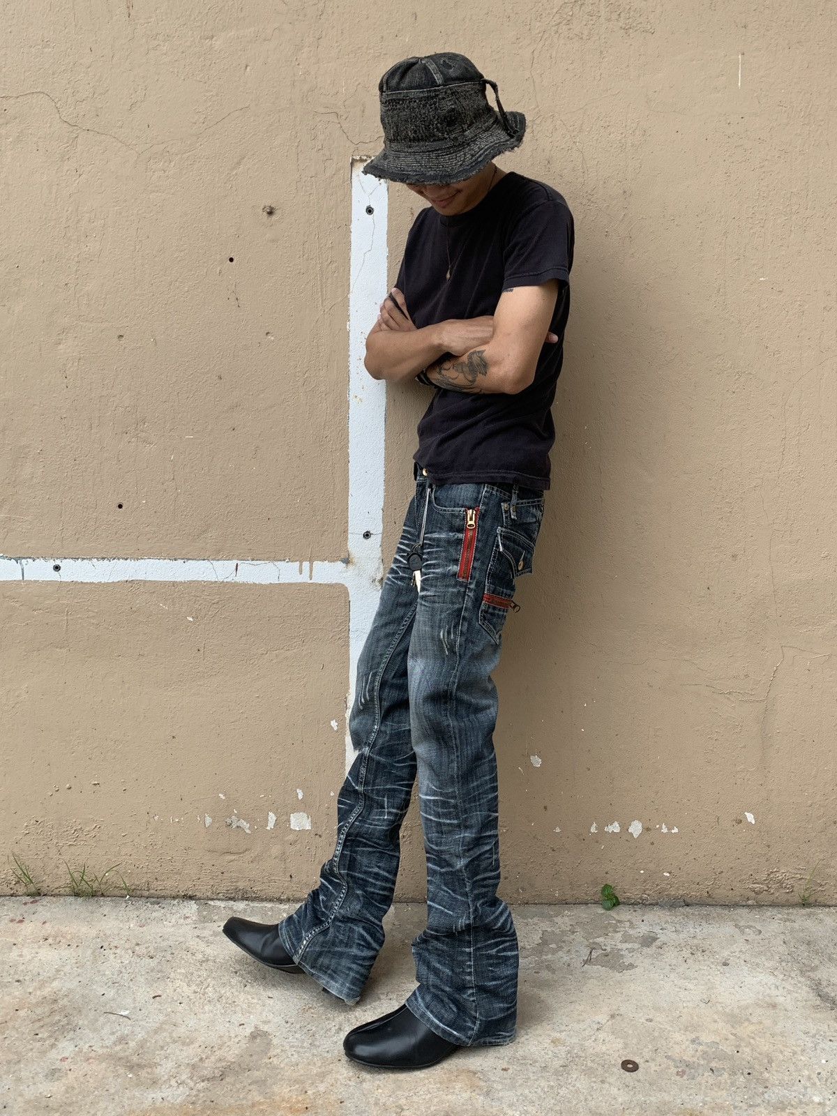 semanticdesign Archive* Semantic design Washed Multiple Pocket/Zipper Pants Size US 29 - 1 Thumbnail