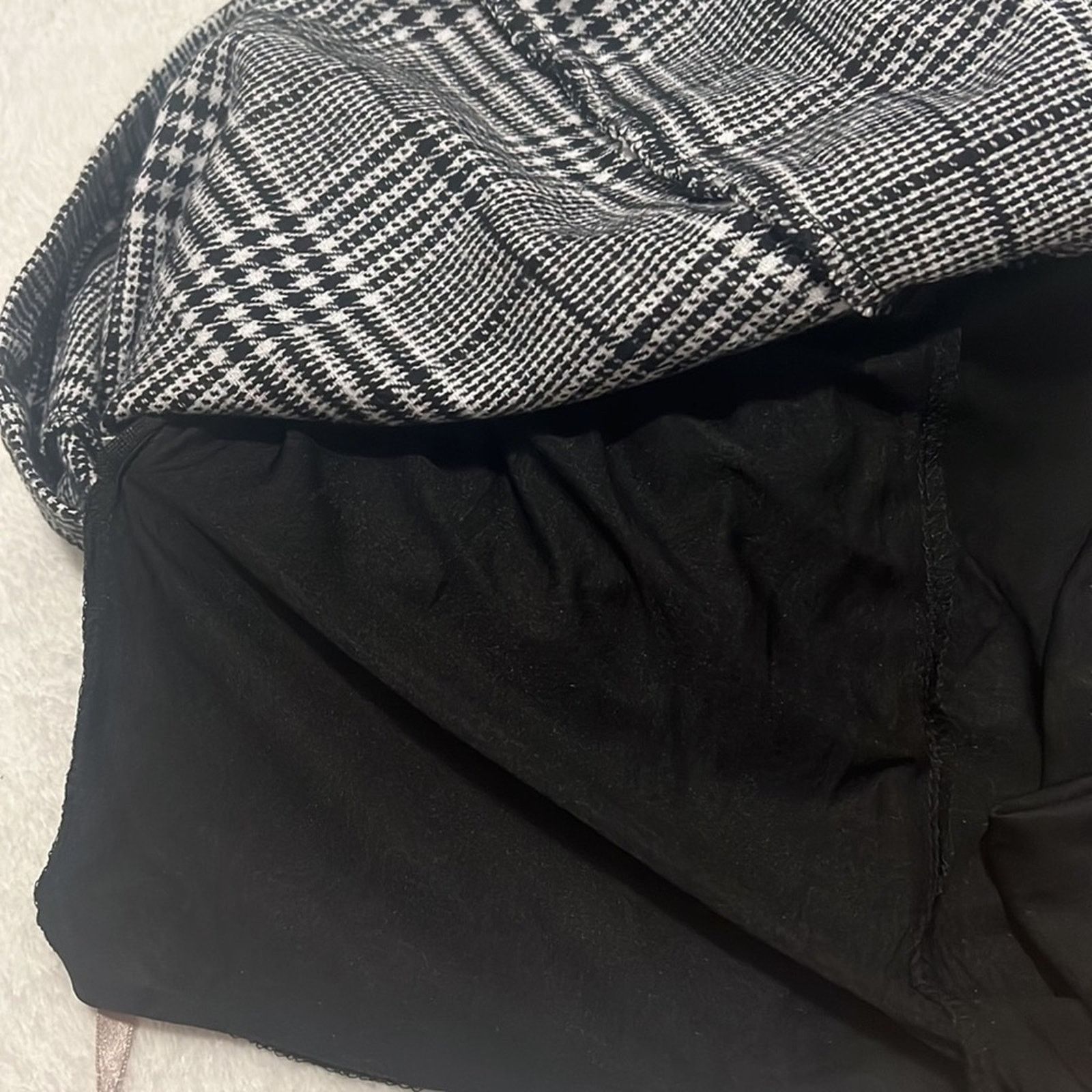 Other Black And White Plaid Skirt Size 25" / US 0 / IT 36 - 4 Thumbnail