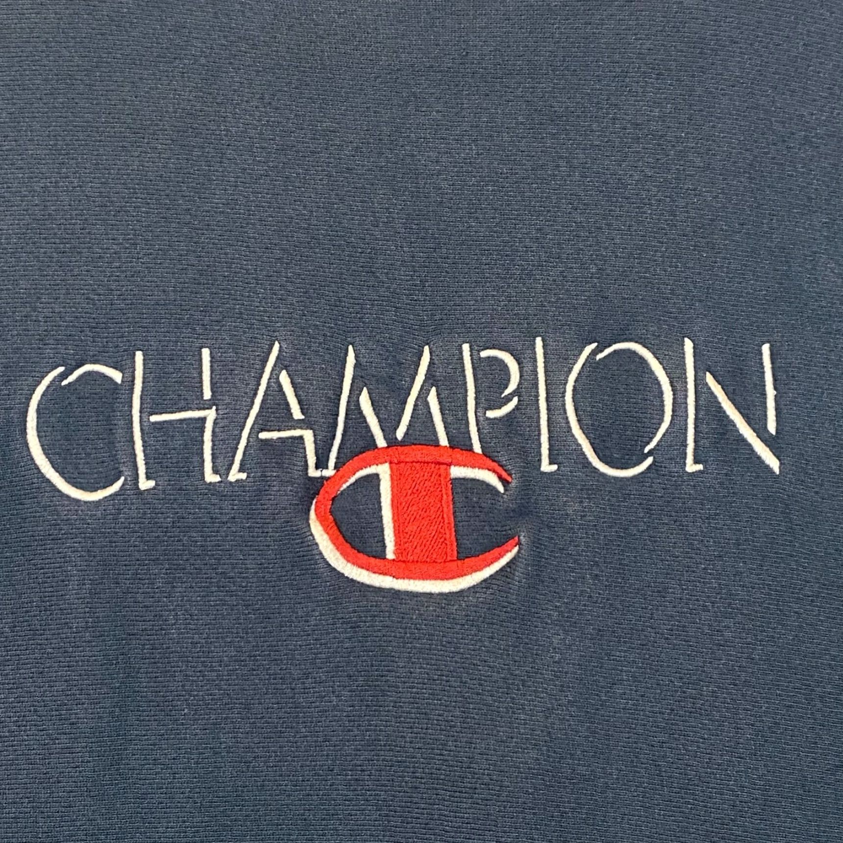 Champion VINTAGE Champion Sweatshirt Mens M/L Blue Script Crewneck Pullover 90s Spellout Short Description? Size US M / EU 48-50 / 2 - 2 Thumbnail