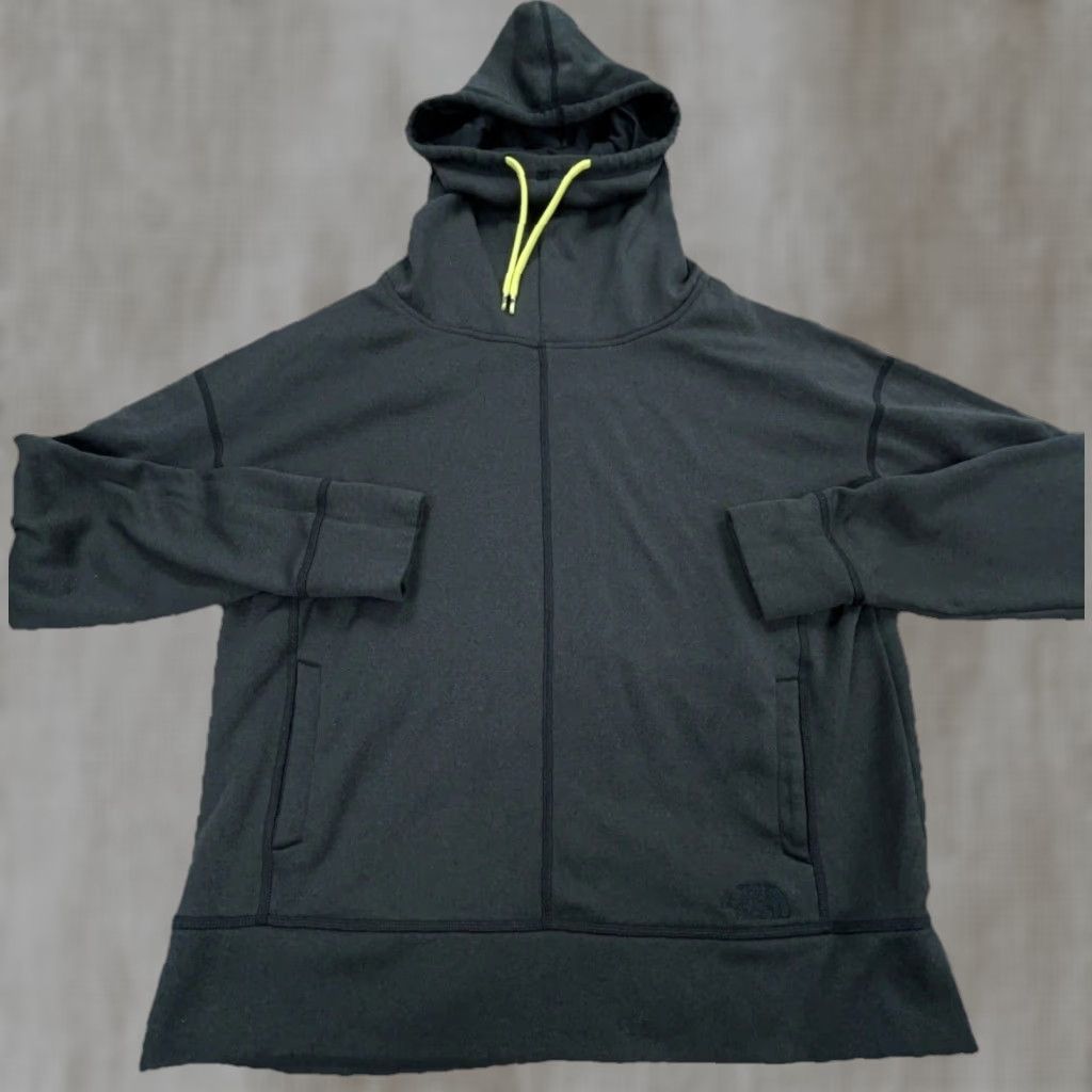 The North Face The North Face Hoodie Women XL Gray Yellow Sweatshirt Funnel Neck Ladies Size XL / US 12-14 / IT 48-50 - 1 Thumbnail