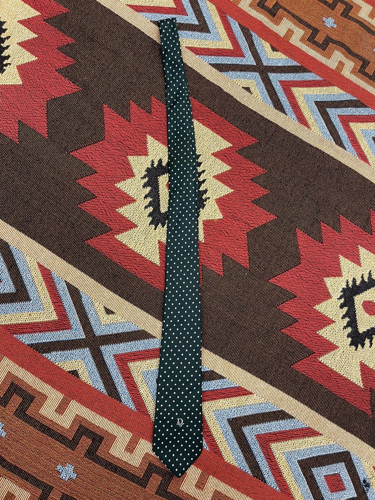 Christian Dior Monsieur × Designer × Vintage VINTAGE CHRISTIAN DOIR GREEN TIE Size ONE SIZE - 5 Thumbnail