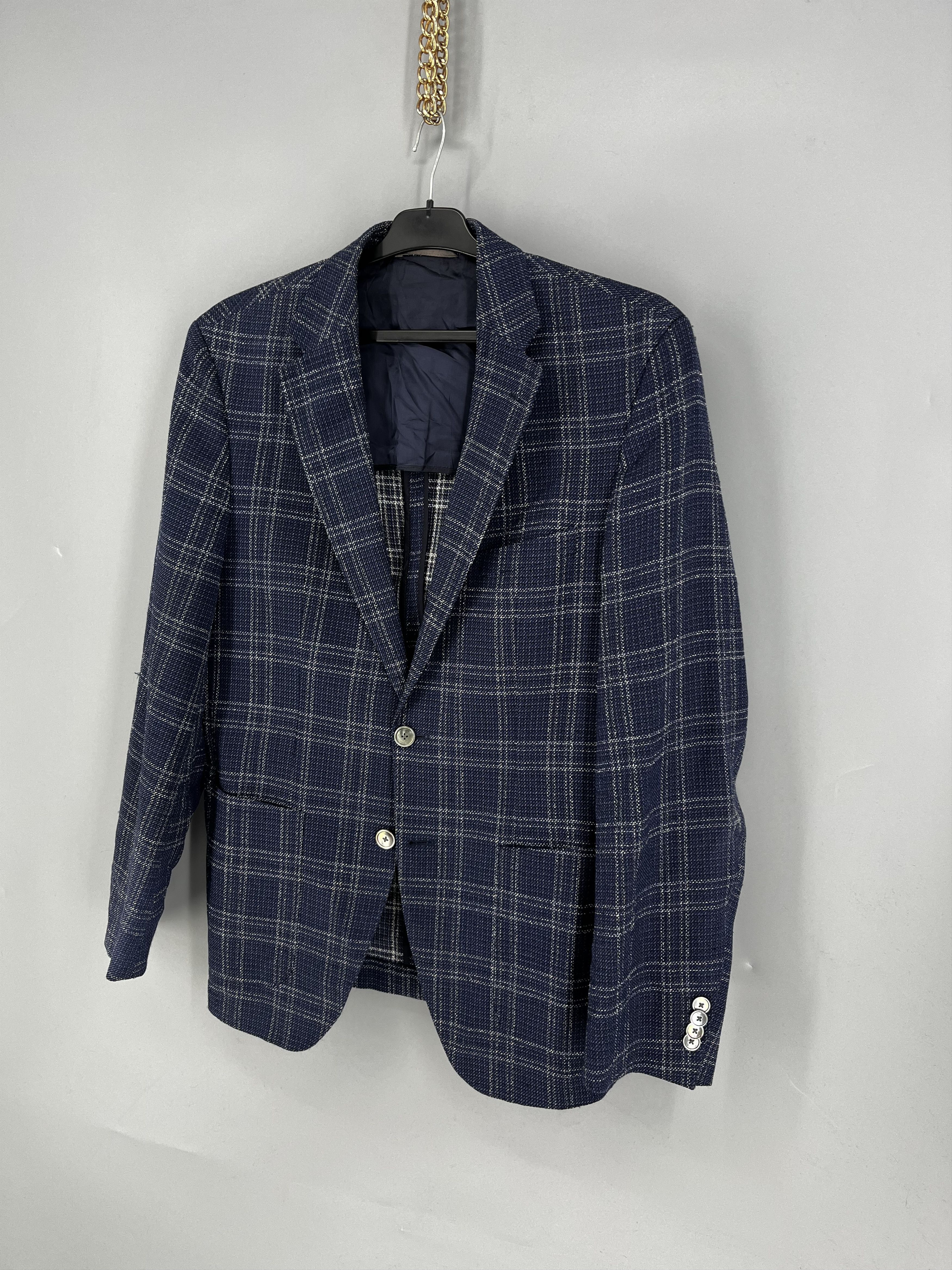 Band Tees Vintage Hugo Boss blazer men wool 38R M multi wool Size 38R - 3 Thumbnail