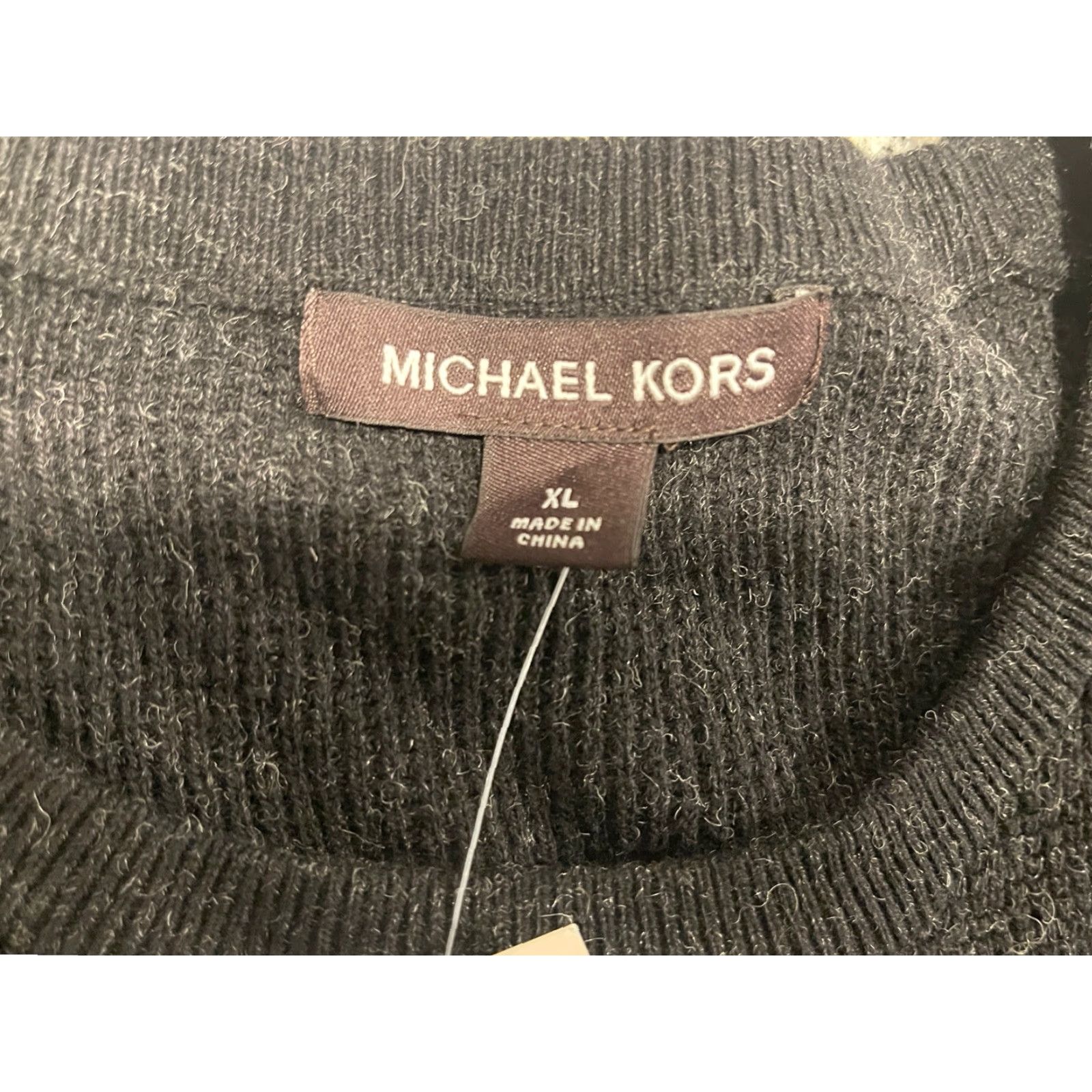 Michael Kors Michael Kors Sweater Mens Extra Large Black Cotton Wool Blend NWT Modern Casual Knit Crew Neck Long Sleeve Solid Pullover Regular Fit Hand Wash Only Size US XL / EU 56 / 4 - 4 Thumbnail