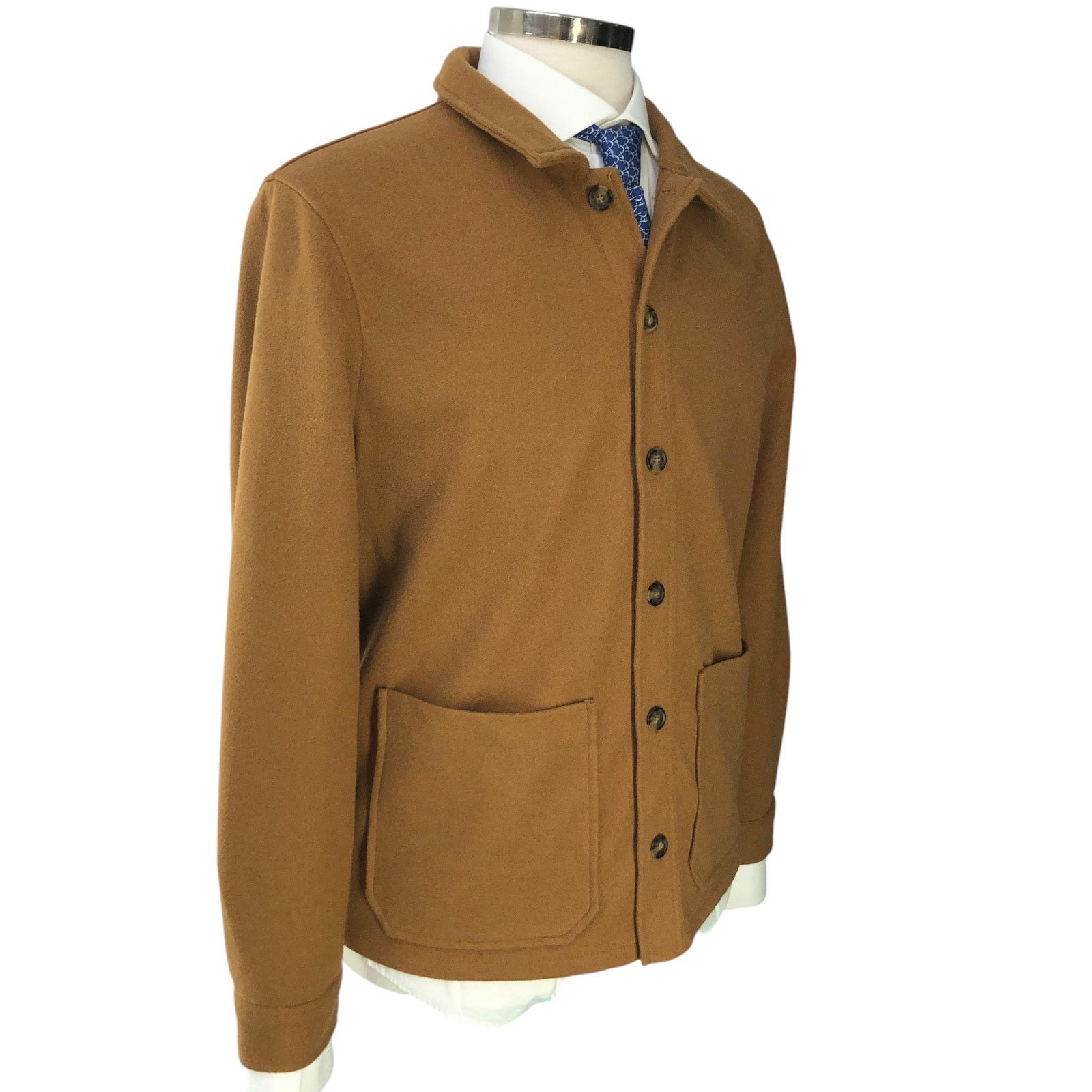 Magaschoni Magaschoni Size S Shirt Jacket Shacket Patch Pocket Camel Size US S / EU 44-46 / 1 - 12 Thumbnail