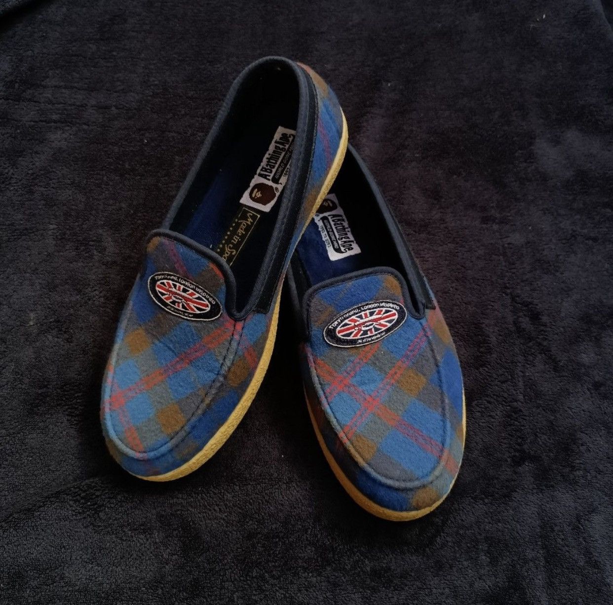 Bape BAPE Tartan Check Nel Slip on Size US 7 / EU 40 - 1 Thumbnail