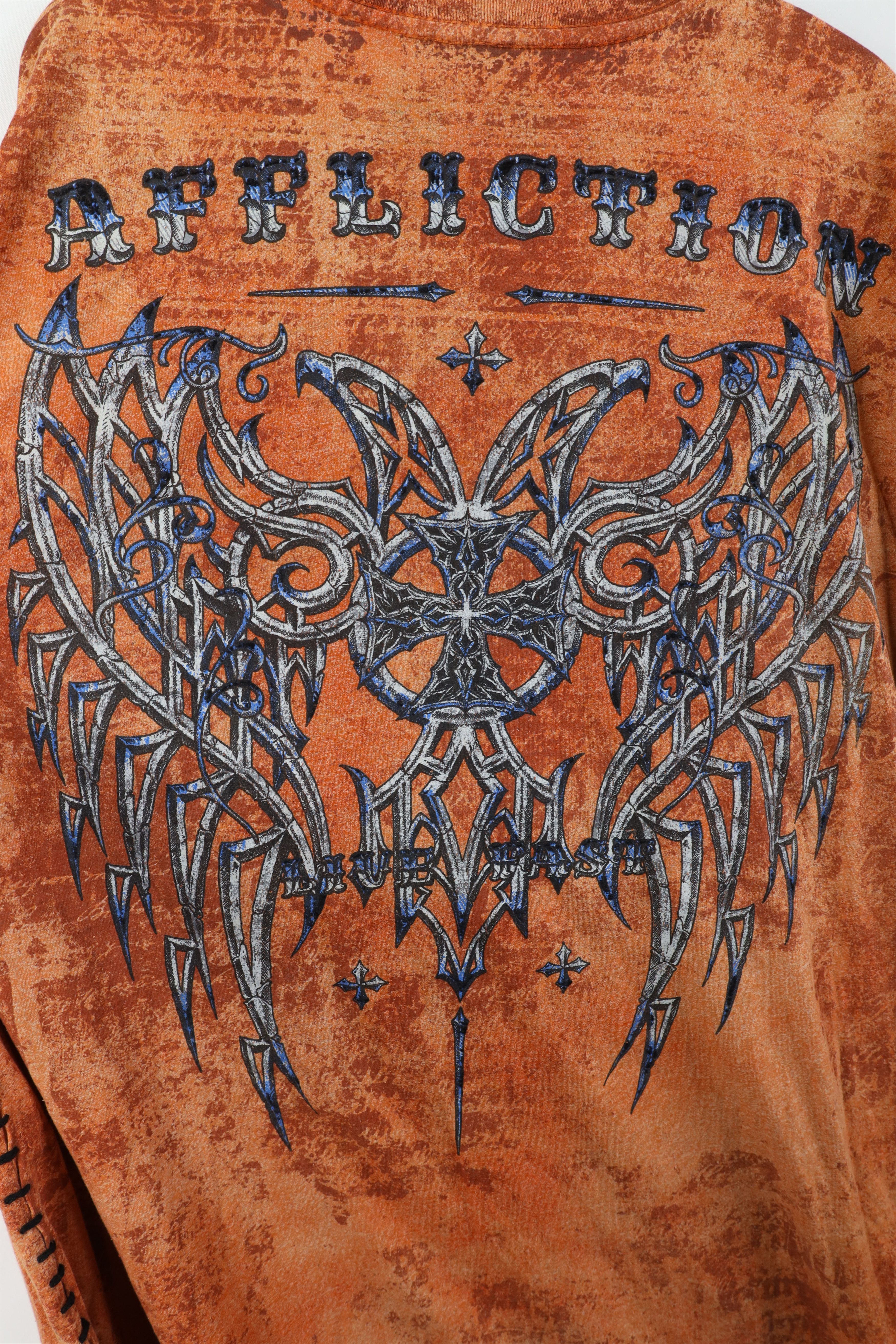 Affliction Vintage Y2K Affliction Cross UFC MMA Fighting T-Shirt USA Size US XXL / EU 58 / 5 - 12 Thumbnail