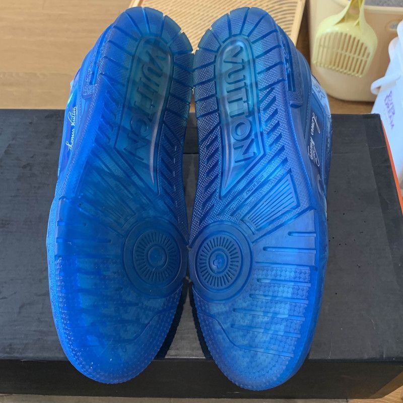 Louis Vuitton Louis Vuitton Trainer Transparent Blue Fashion Sneakers -25 Size US 9 / EU 42 - 4 Thumbnail