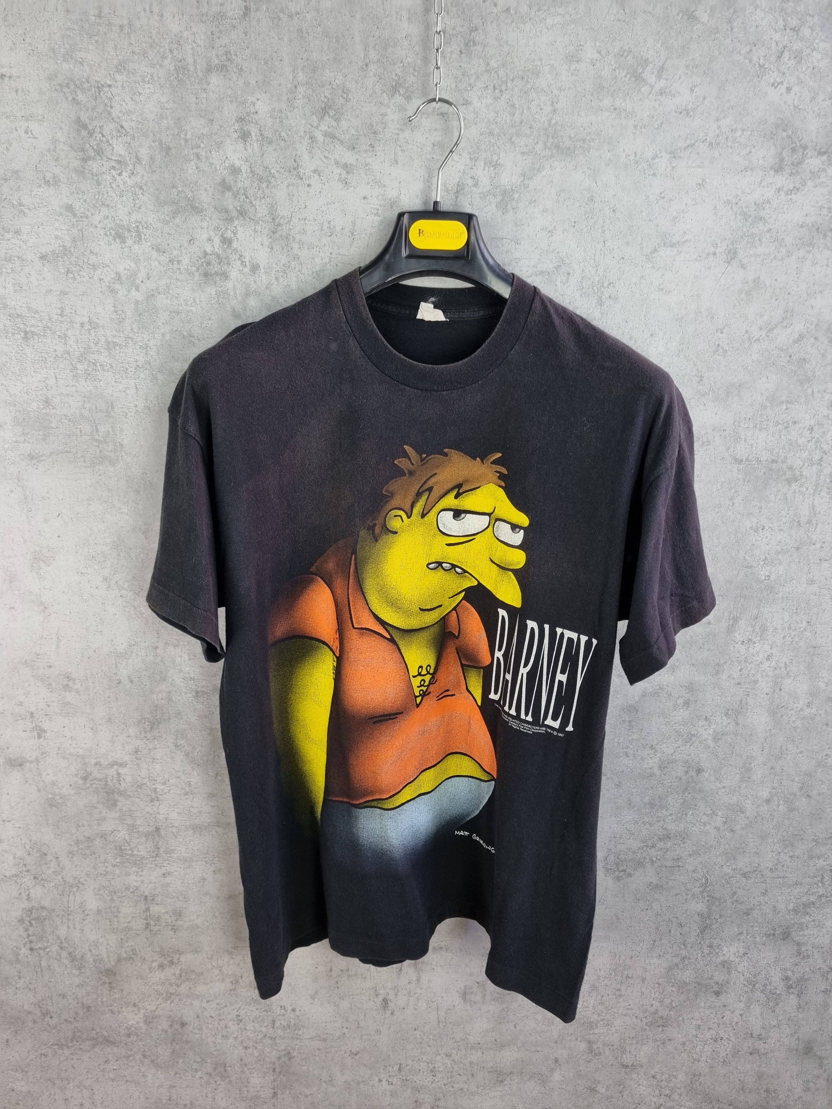 The Simpsons × Vintage 97s Single Stitch The Simpsons Barney Big Logo Tee shirt Size US L / EU 52-54 / 3 - 1 Thumbnail
