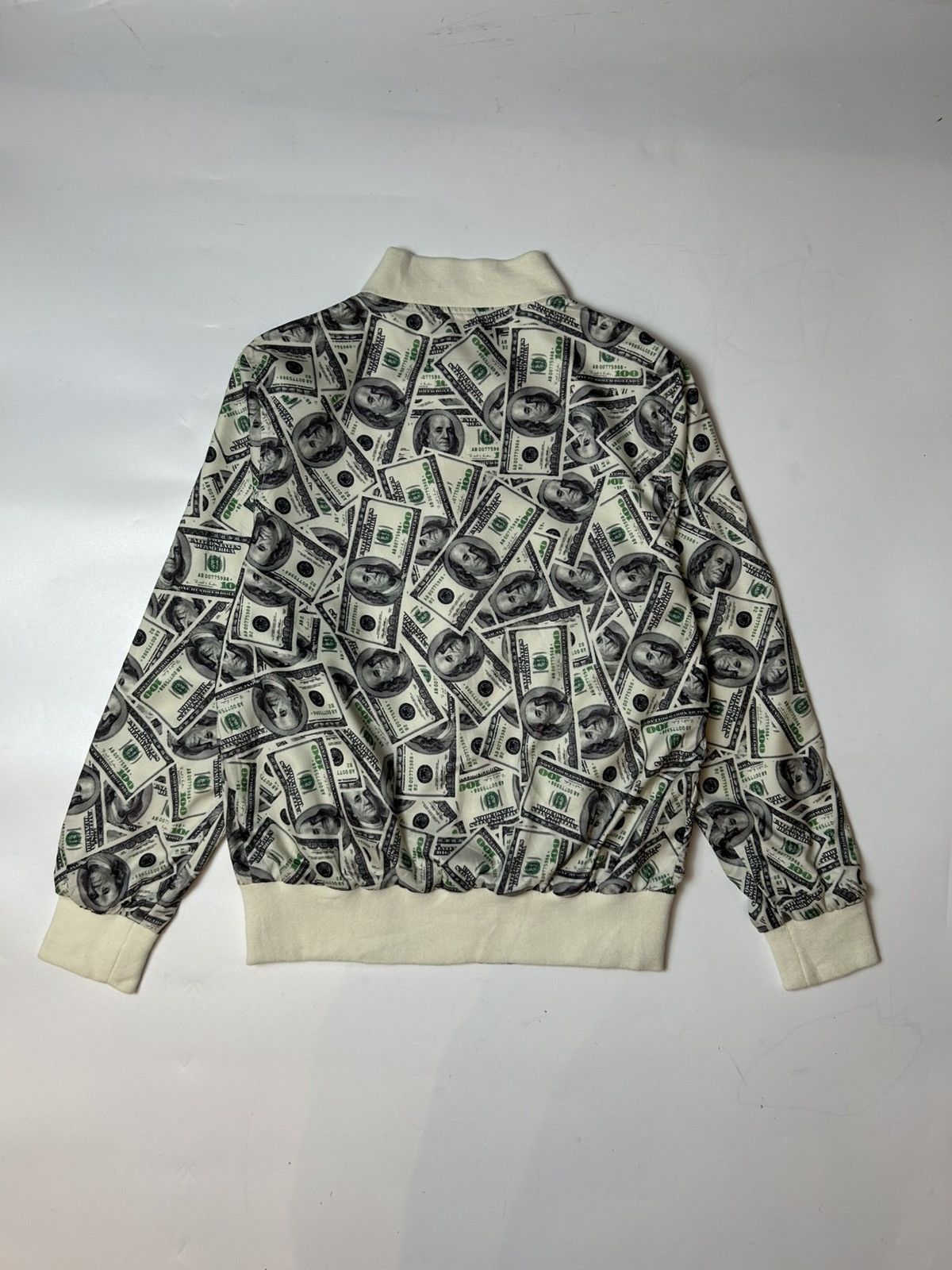 American Apparel × Vintage REVERSIBLE MONEY PRINTED BOMBER JACKET Size US M / EU 48-50 / 2 - 4 Thumbnail