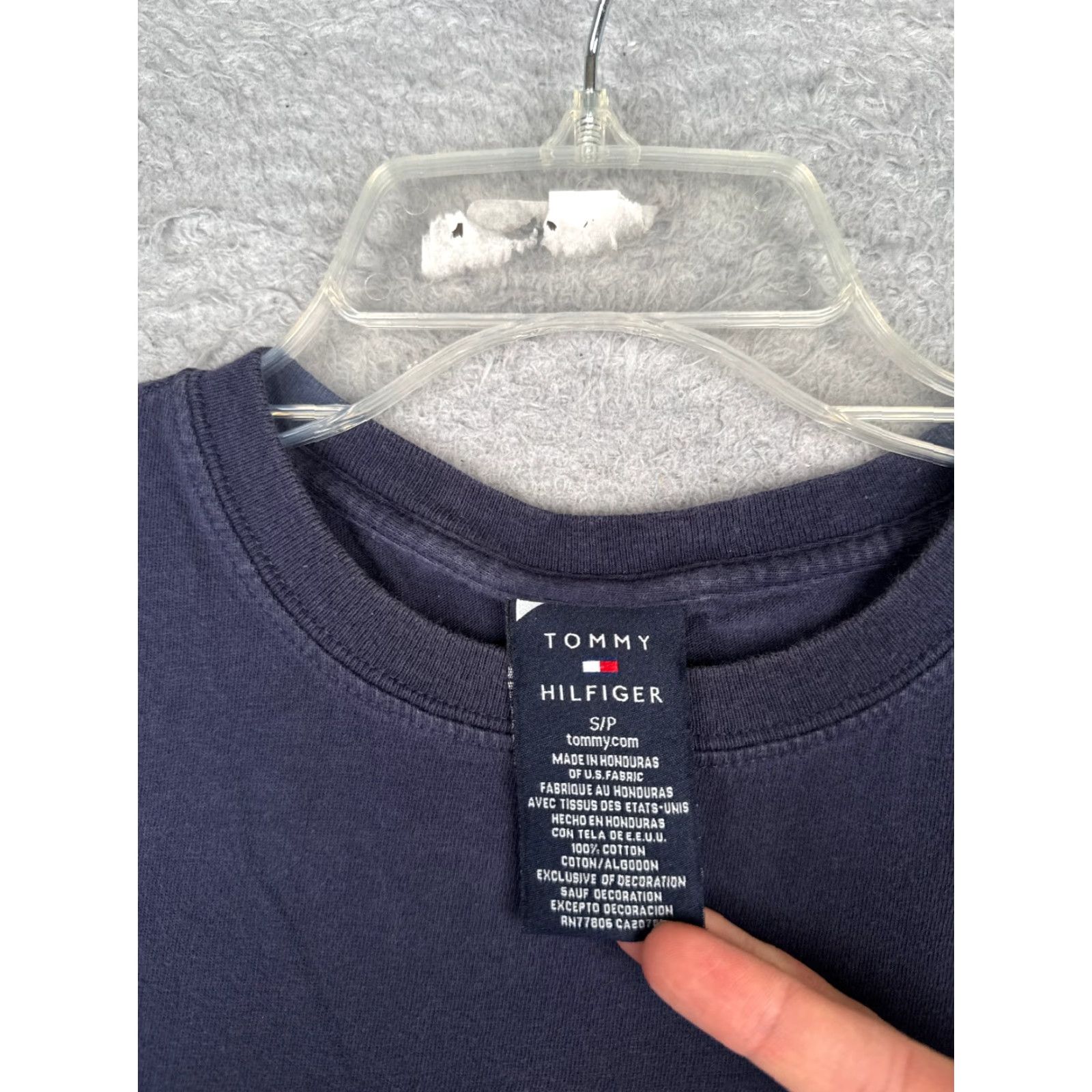 Tommy Hilfiger Tommy Hilfiger Shirt Adult Small Blue Short Sleeve Crew Neck 100% Cotton Logo Tommy Jeans Men T-Shirt... Size US S / EU 44-46 / 1 - 7 Thumbnail