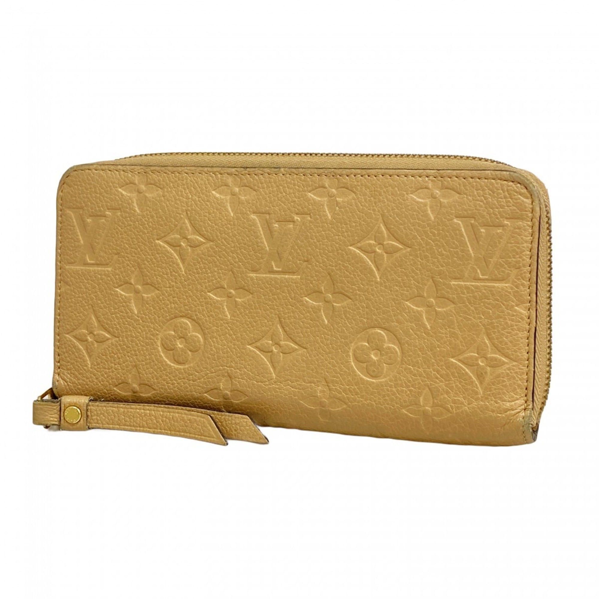 Louis Vuitton Monogram Empreinte Zippy Wallet M60746 Dune Women's Long