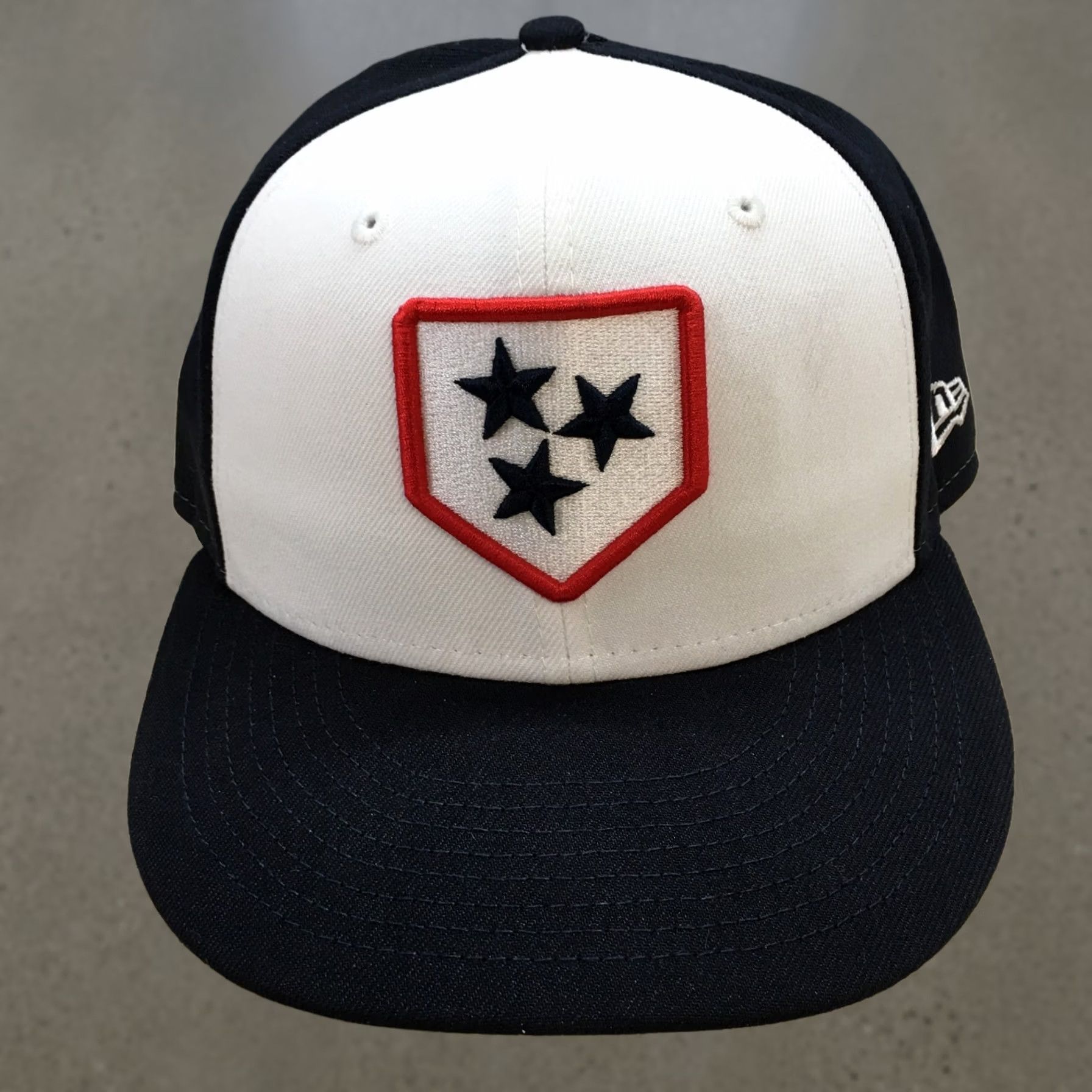 New Era Nashville Sounds New Era MLB Baseball Hat Mens White Blue 7 1/8 Embroidered Logo Size ONE SIZE - 1 Thumbnail
