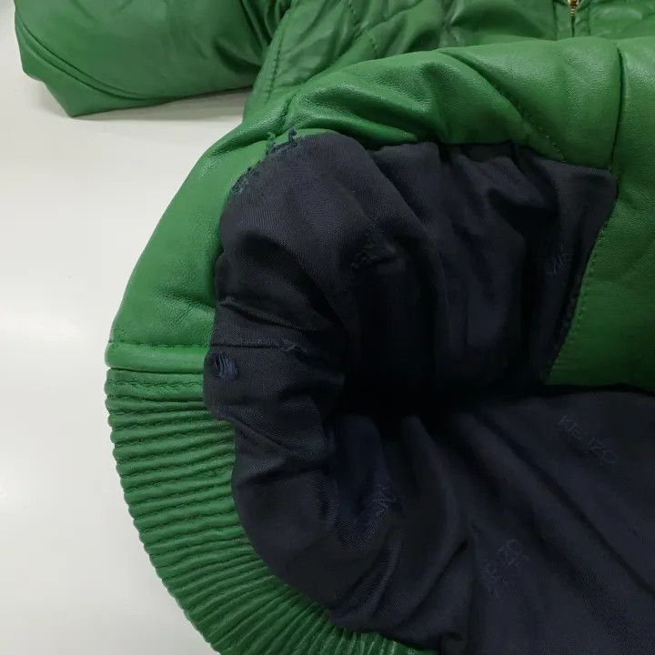Kenzo KENZO Classic Comfortable Green Leather Jacket -2507 Size US M / EU 48-50 / 2 - 3 Thumbnail