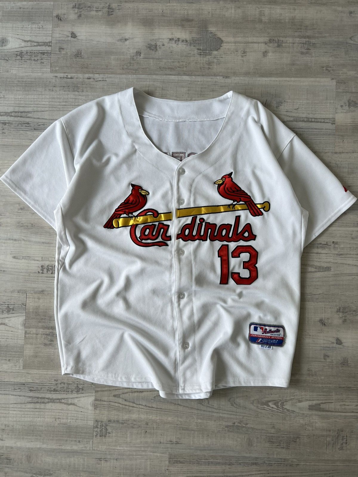 Vintage Vintage MLB St. Louis Cardinals Carpenter Baseball Jersey Size US L / EU 52-54 / 3 - 2 Thumbnail