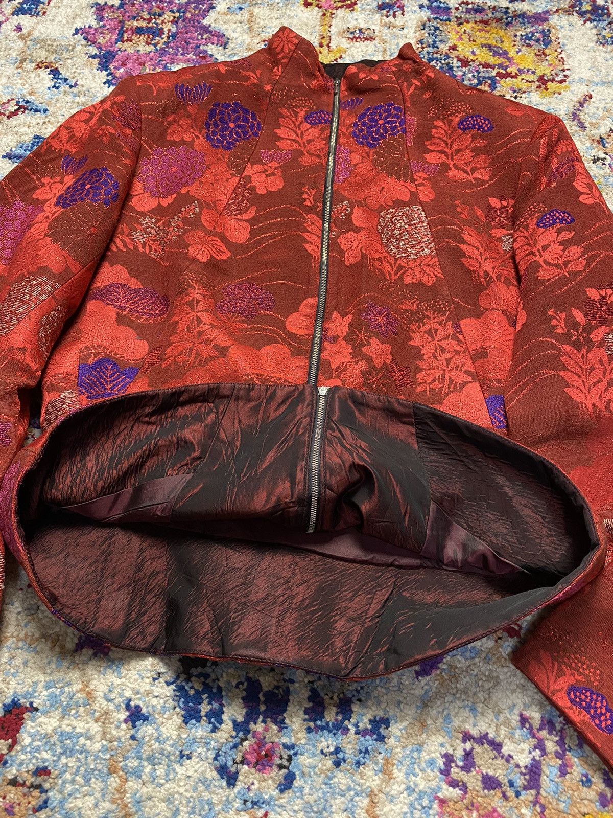 Kenzo × Vintage Vintage Kenzo Mandarin Collar Jacket 11564EP Size XS / US 0-2 / IT 36-38 - 5 Thumbnail