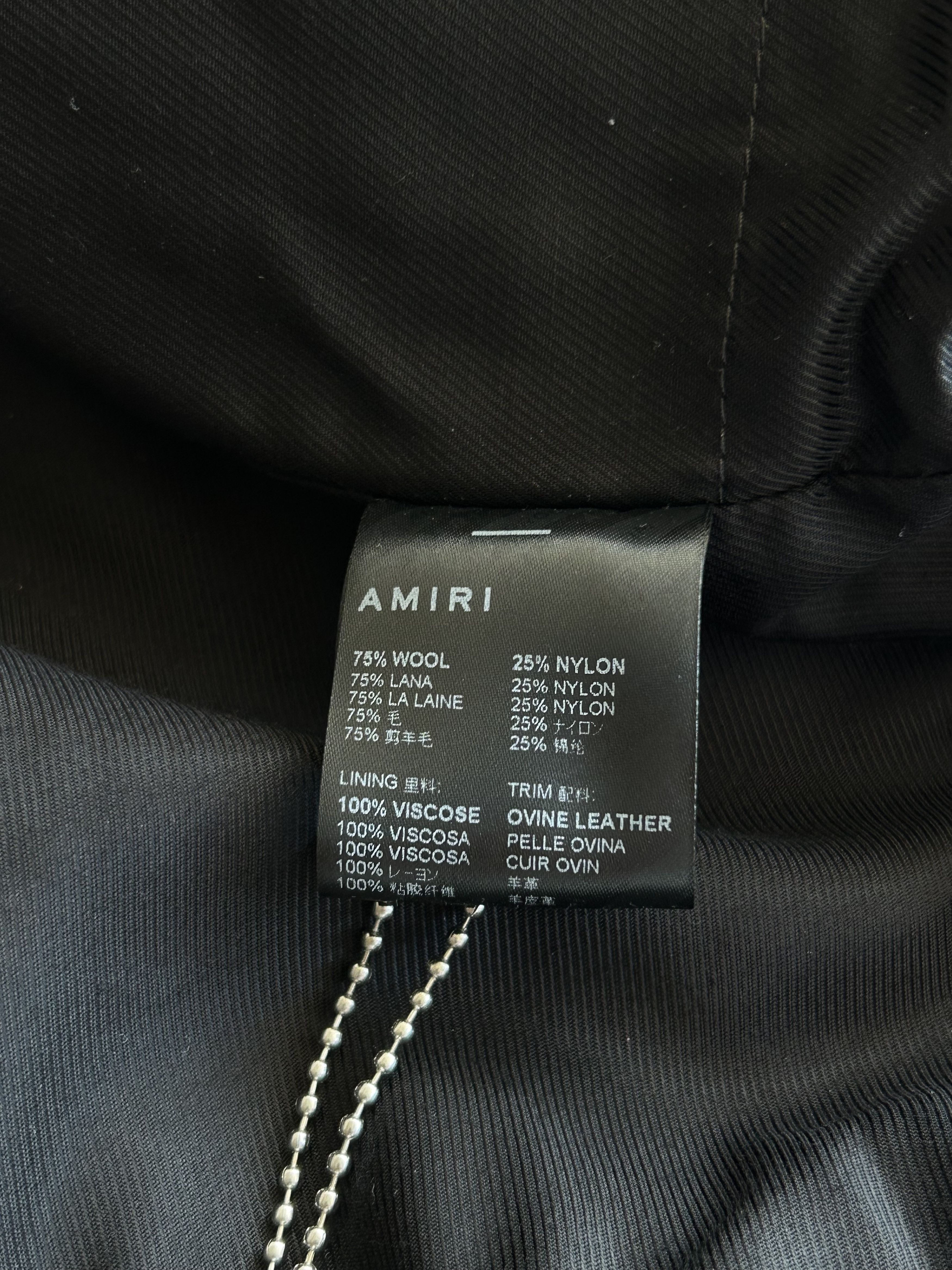Amiri Amiri Black & White Bones Varsity Jacket Size US S / EU 44-46 / 1 - 4 Thumbnail