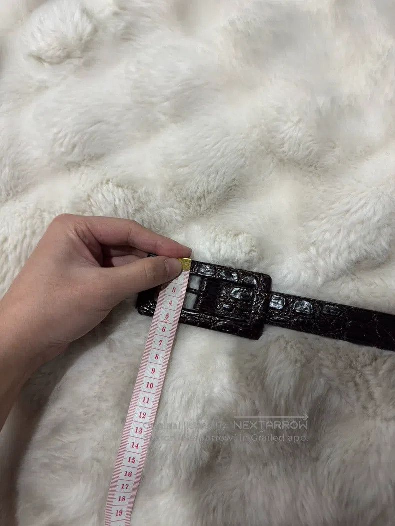 Saint Laurent Paris Saint Laurent Paris size 70 Large Embossed Belt Size ONE SIZE - 6 Thumbnail
