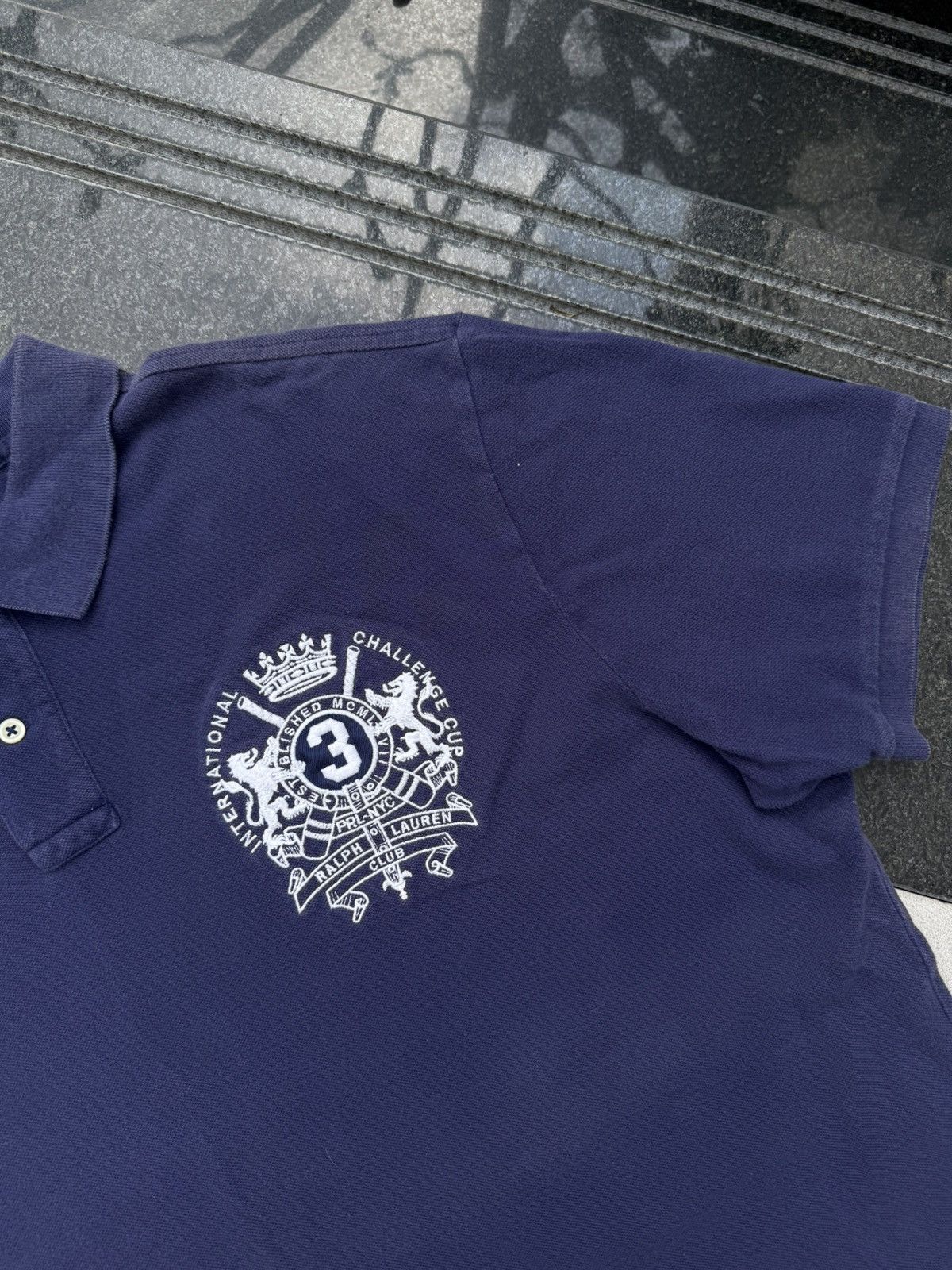Polo Ralph Lauren 90’s POLO RL RUGBY RARE MULTI ROYAL LOGO ITALIAN Y2K TSHIRT Size US XL / EU 56 / 4 - 5 Thumbnail