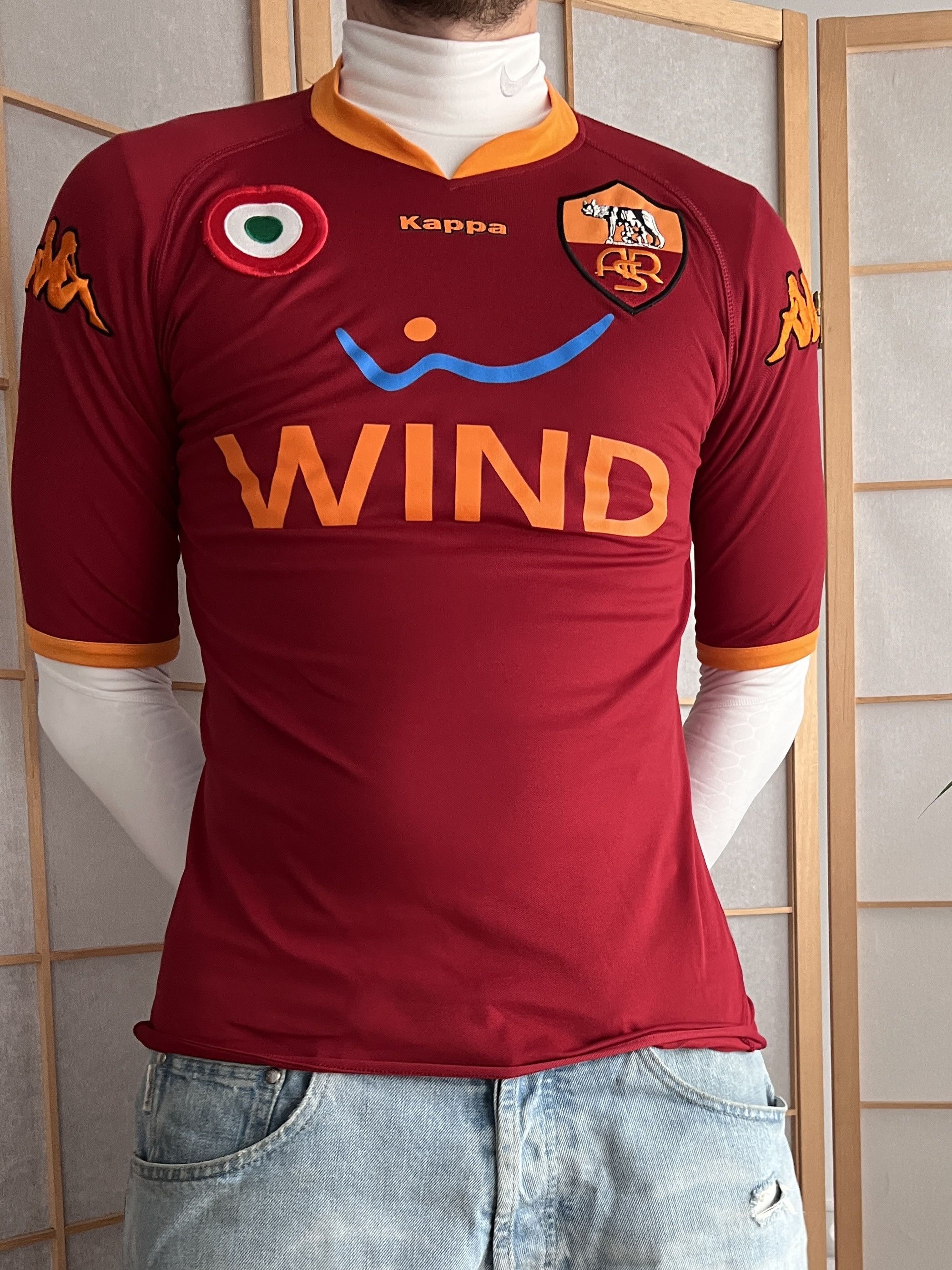 Kappa Rare Kappa AS Roma vintage 2007 home football jersey stretch Size US S / EU 44-46 / 1 - 8 Thumbnail