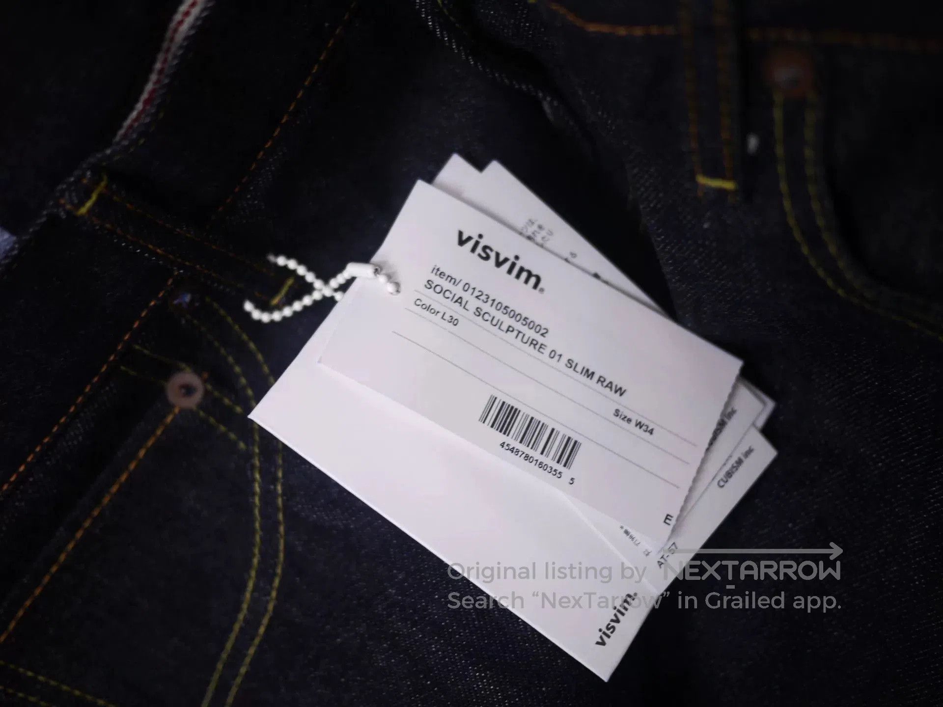 Visvim visvim social sculpture raw 01slim jeans. Size US 34 / EU 50 - 7 Thumbnail