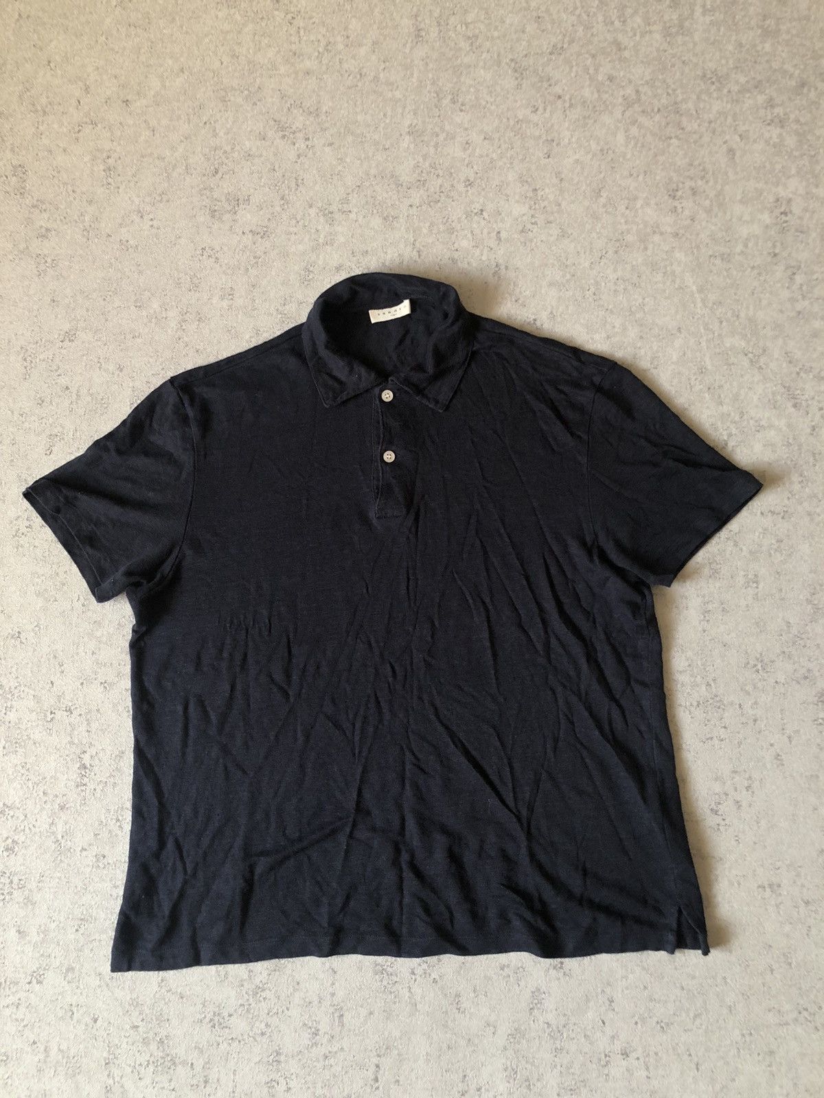 Designer × Sandro SANDRO PARIS LINEN POLO Size L / US 10 / IT 46 - 1 Thumbnail