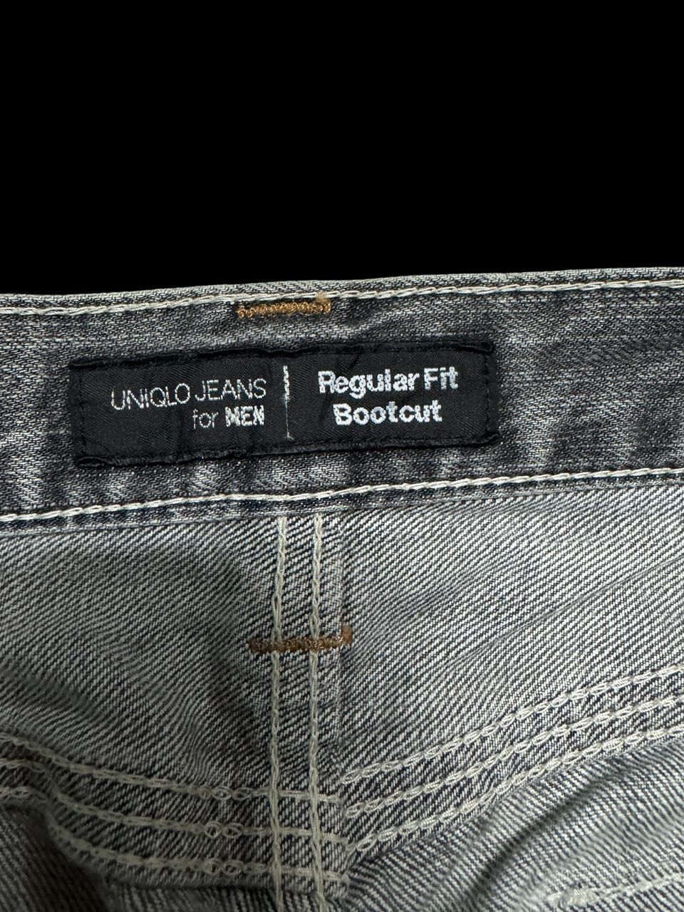 Jun Takahashi 💥Flare💥90’s Style Uniqlo Regular Fit Bootcut Sand Wash Size US 33 - 9 Thumbnail