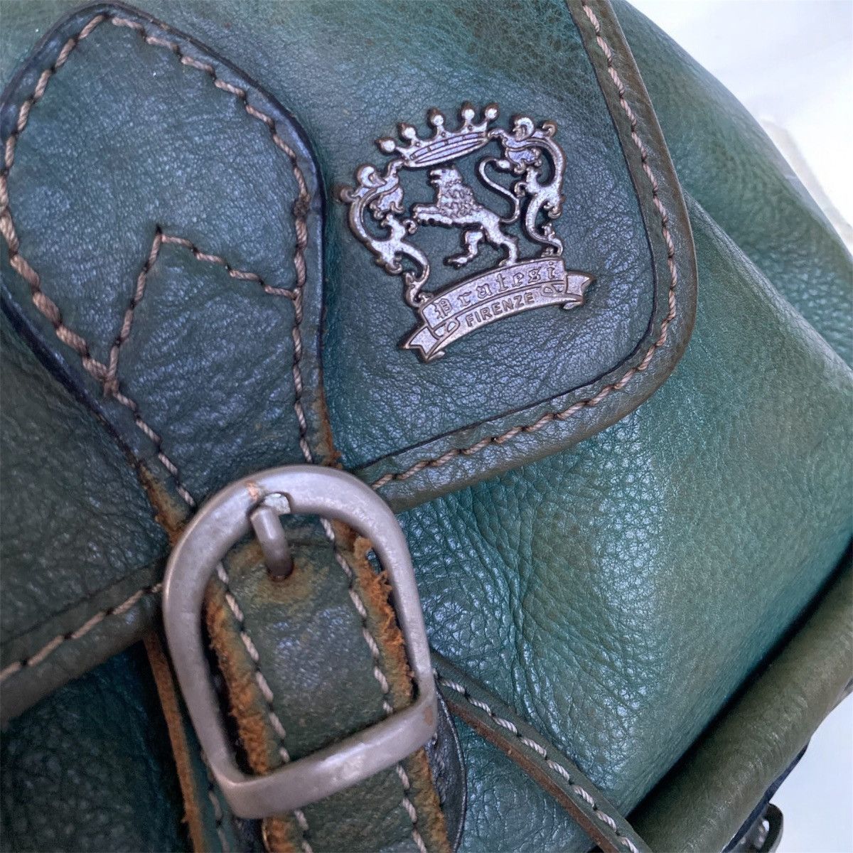 Other Authentic Pratesi Firenze 1948 Leather Bagpack Made In Italy Size ONE SIZE - 6 Thumbnail