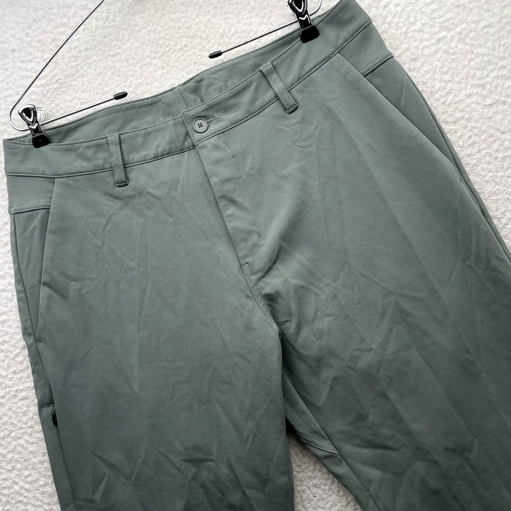 Vintage BYLT Everyday Pants 2.0 Mens 2XL 38x31 Green Chino Performance Stretch Casual Athletic Pants Size US 39 - 2 Thumbnail
