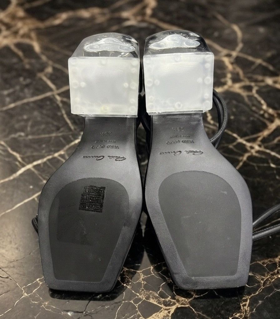 Rick Owens Sandal Sliver Ankle Wrap Heel - Black/Clear Size 36.5/US 6.5 Size US 6.5 / IT 36.5 - 6 Thumbnail