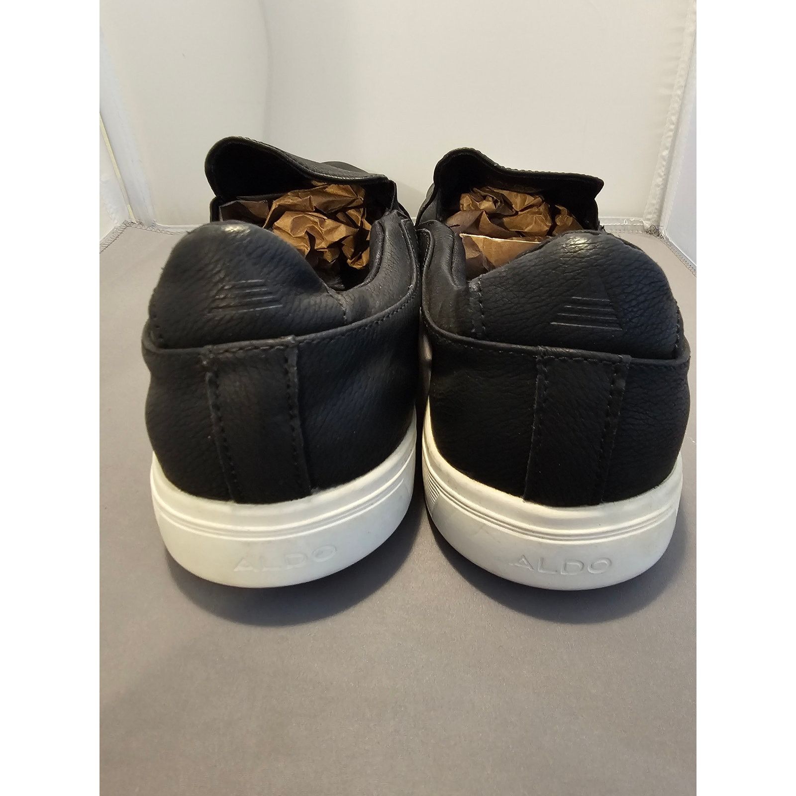 Aldo Aldo Black Slip On Loafers - Mens Size 44 (US 11) - Italy Size US 11 / EU 44 - 7 Thumbnail